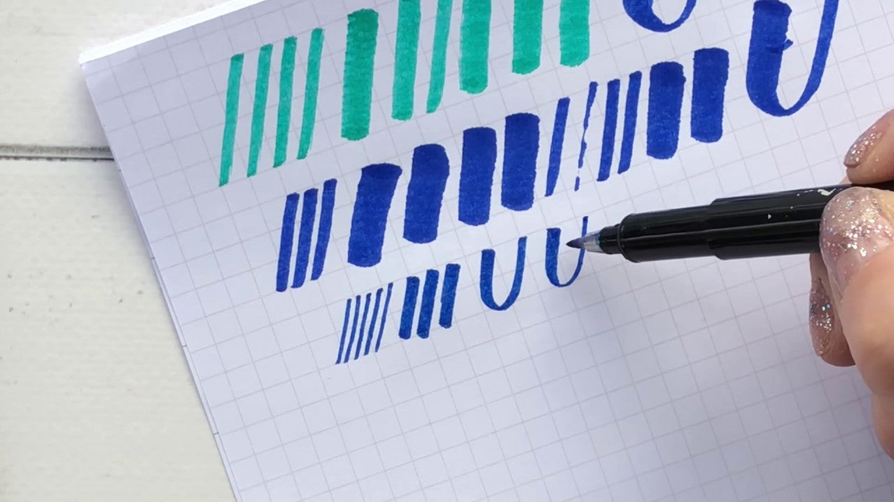 Load video: Calligraphy is all about drawing thick and thin strokes… watch and learn how!