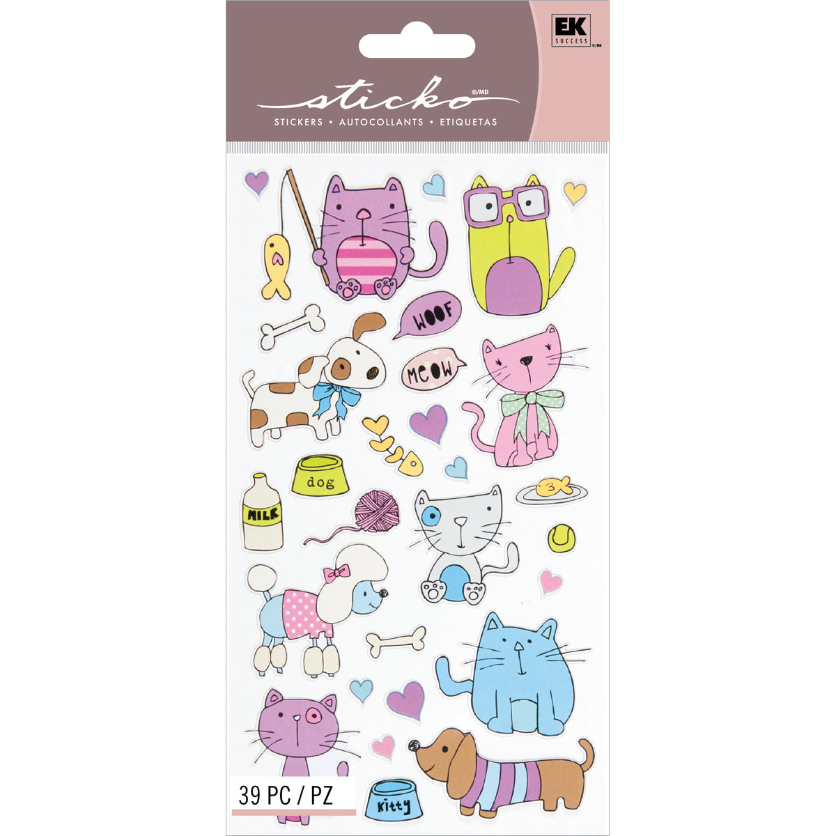 Sticko Stickers-Cats & Dogs – American Crafts
