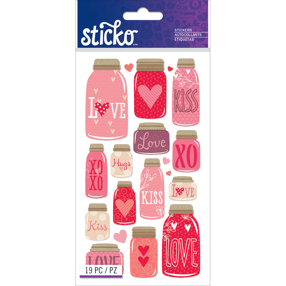 Sticko Stickers-Mason Jar Love – American Crafts