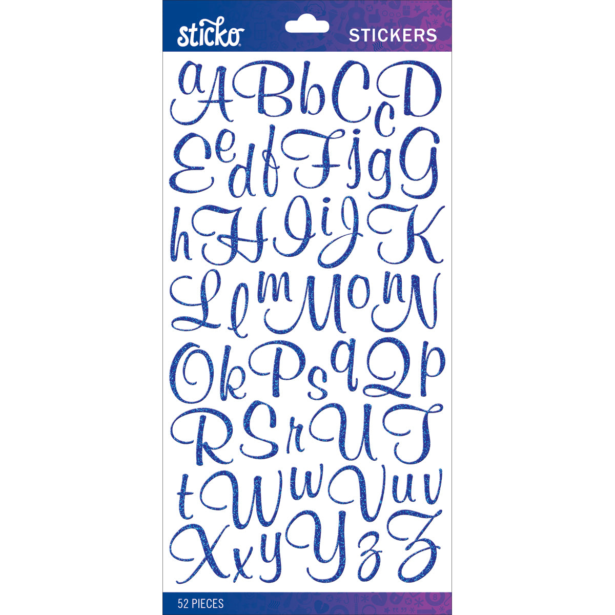 Sticko Alphabet Stickers-Silver Foil Marker Small, 1 count - Fred