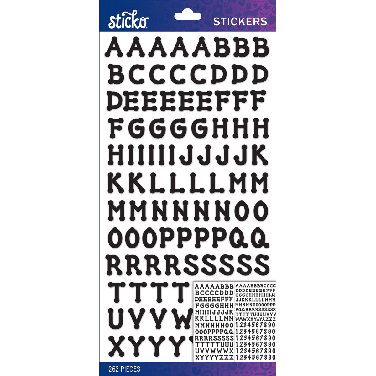 Sticko - Black Dot Small Alphabet Stickers