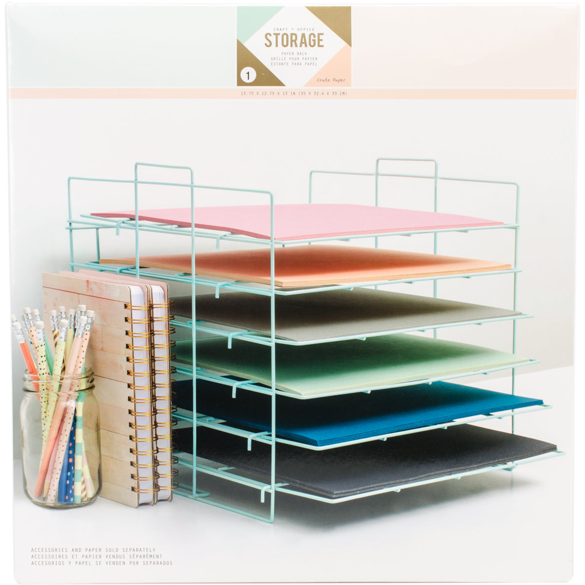 Crate Paper Desktop Storage Paper Rack – American Crafts