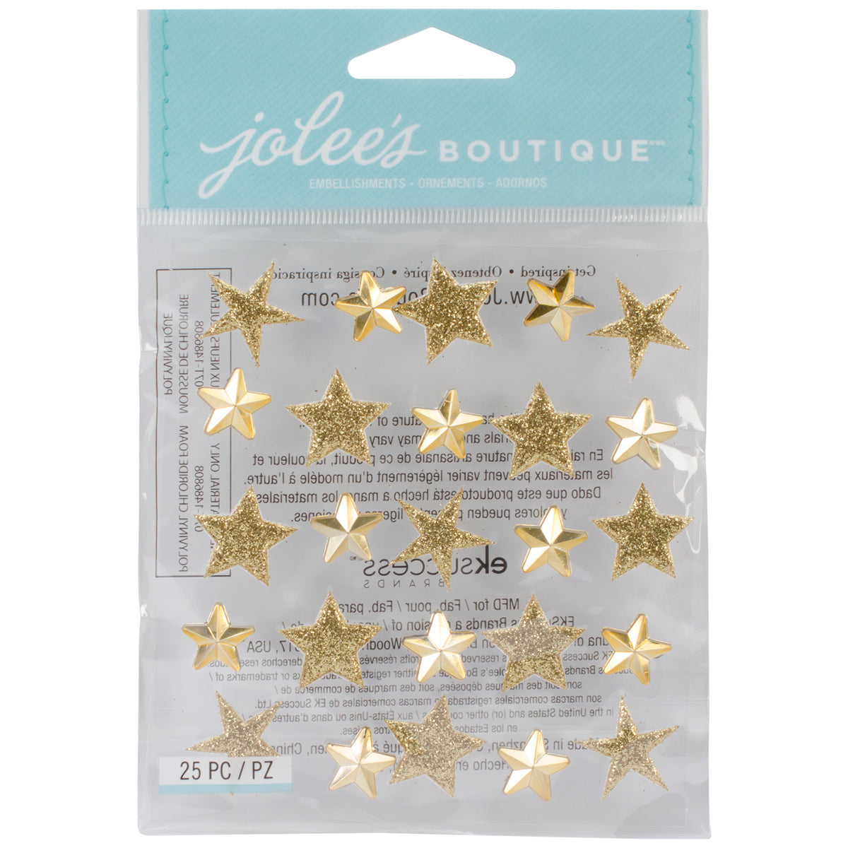 Jolee's Boutique Stickers Gold Stars Repeat