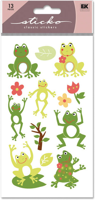 Sticko Stickers-Frog World Glitter – American Crafts