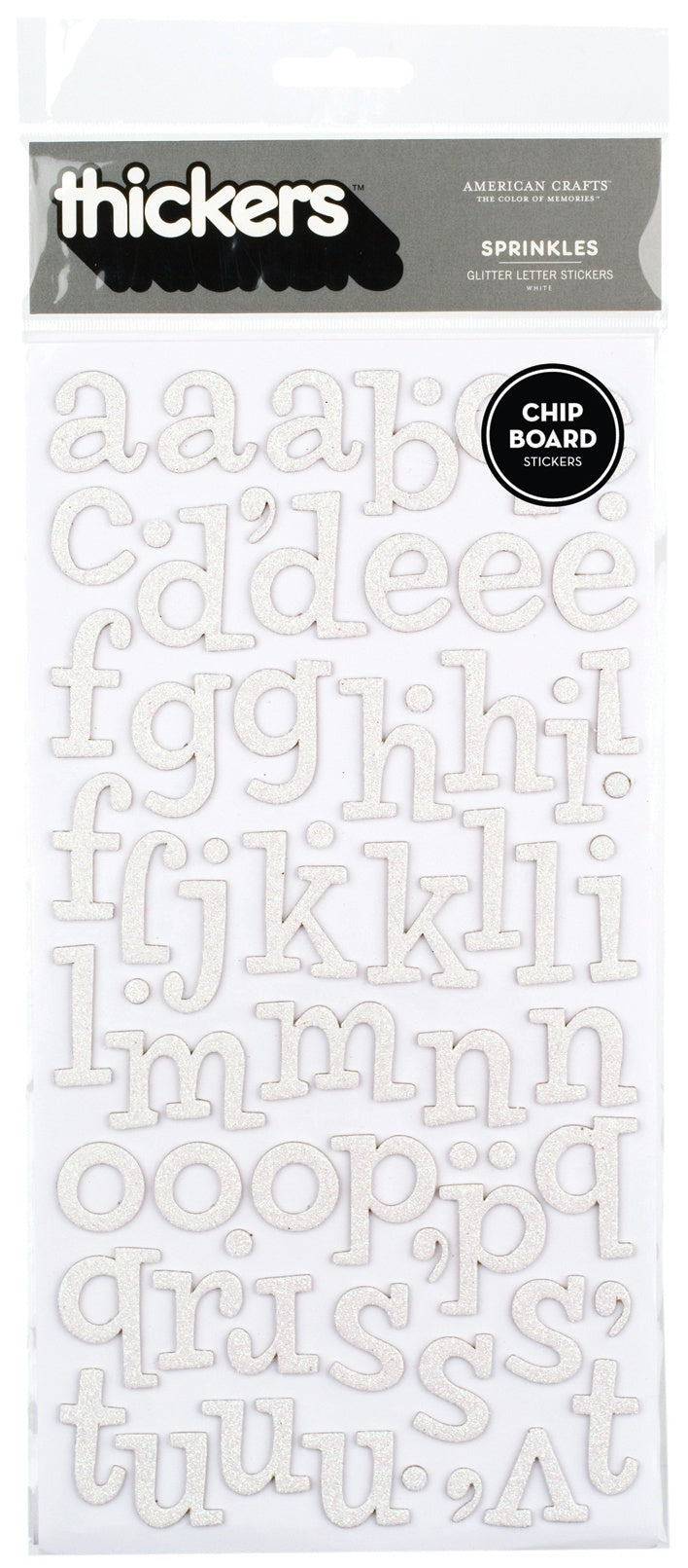 American Crafts Thickers Chipboard Stickers - Gift Box Black