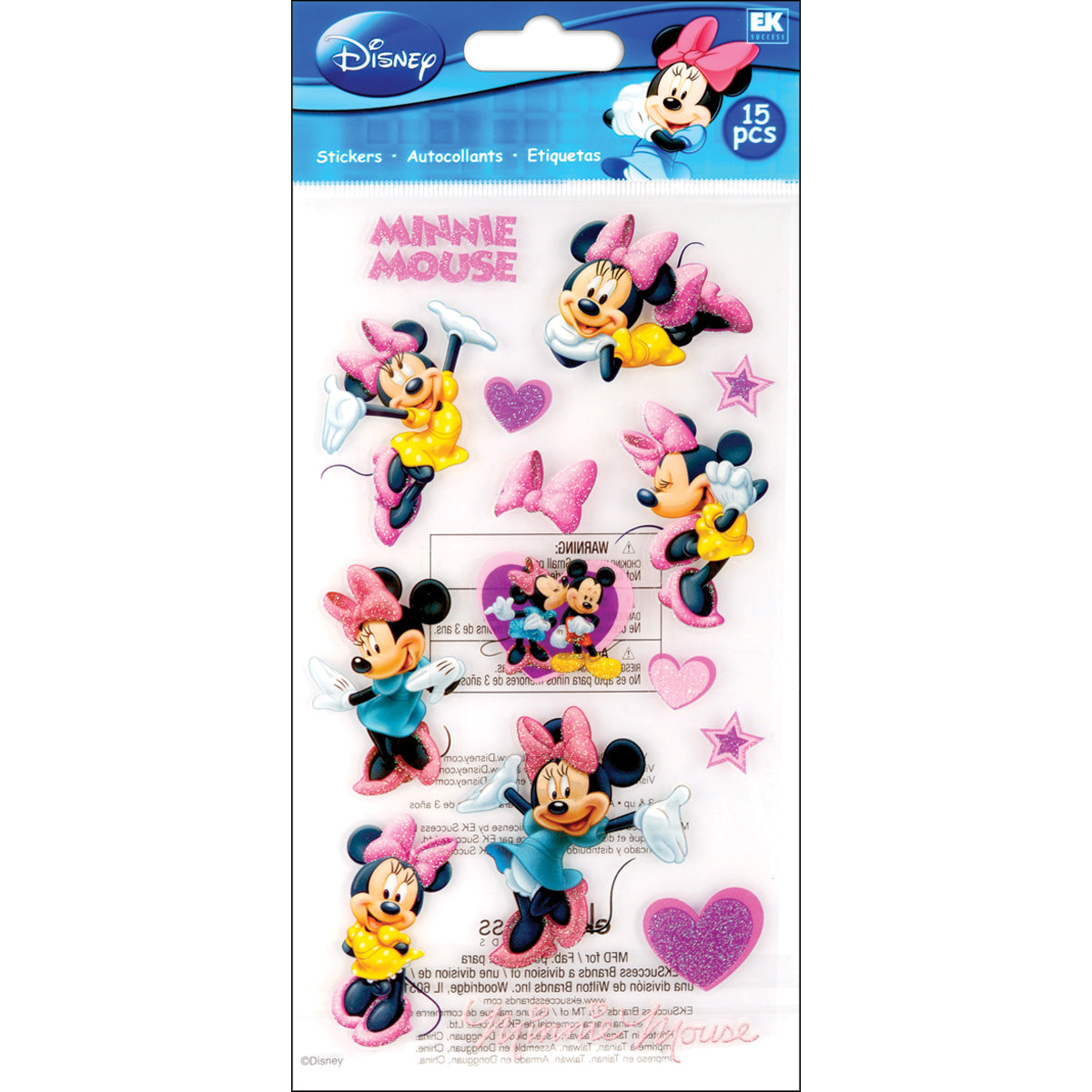 Disney Classic Stickers-Minnie Mouse