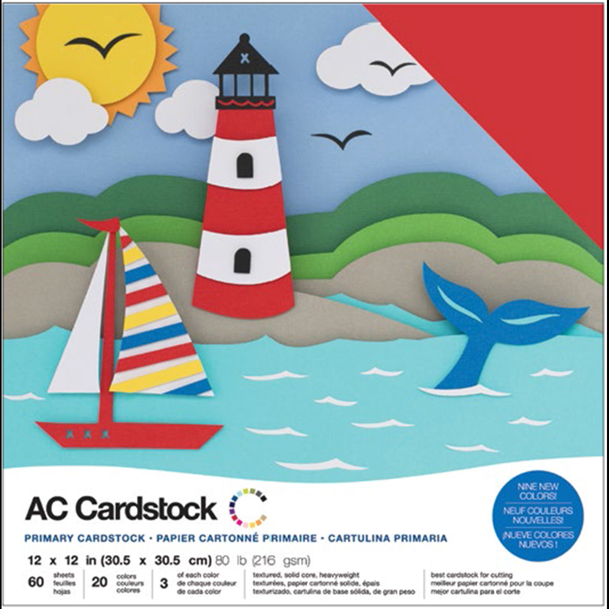 American Crafts Variety Cardstock Pack 12x12 60/Pkg (Spring)