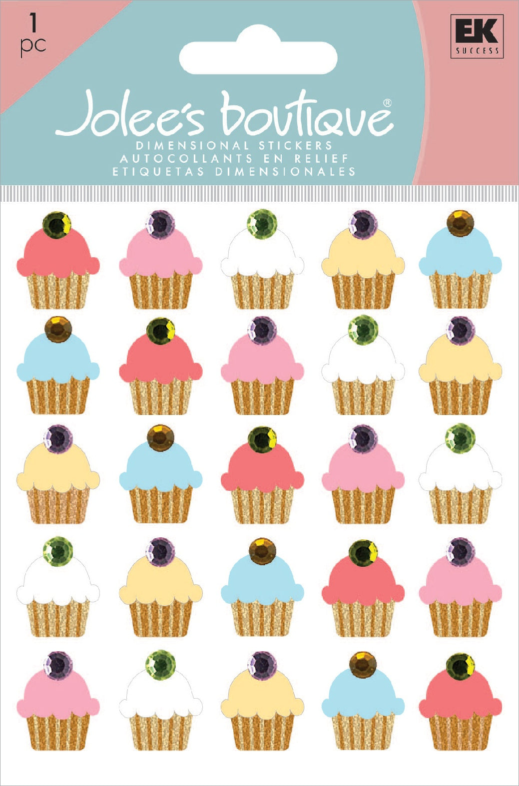 Jolee's Boutique Dimensional Stickers Repeats Cupcakes