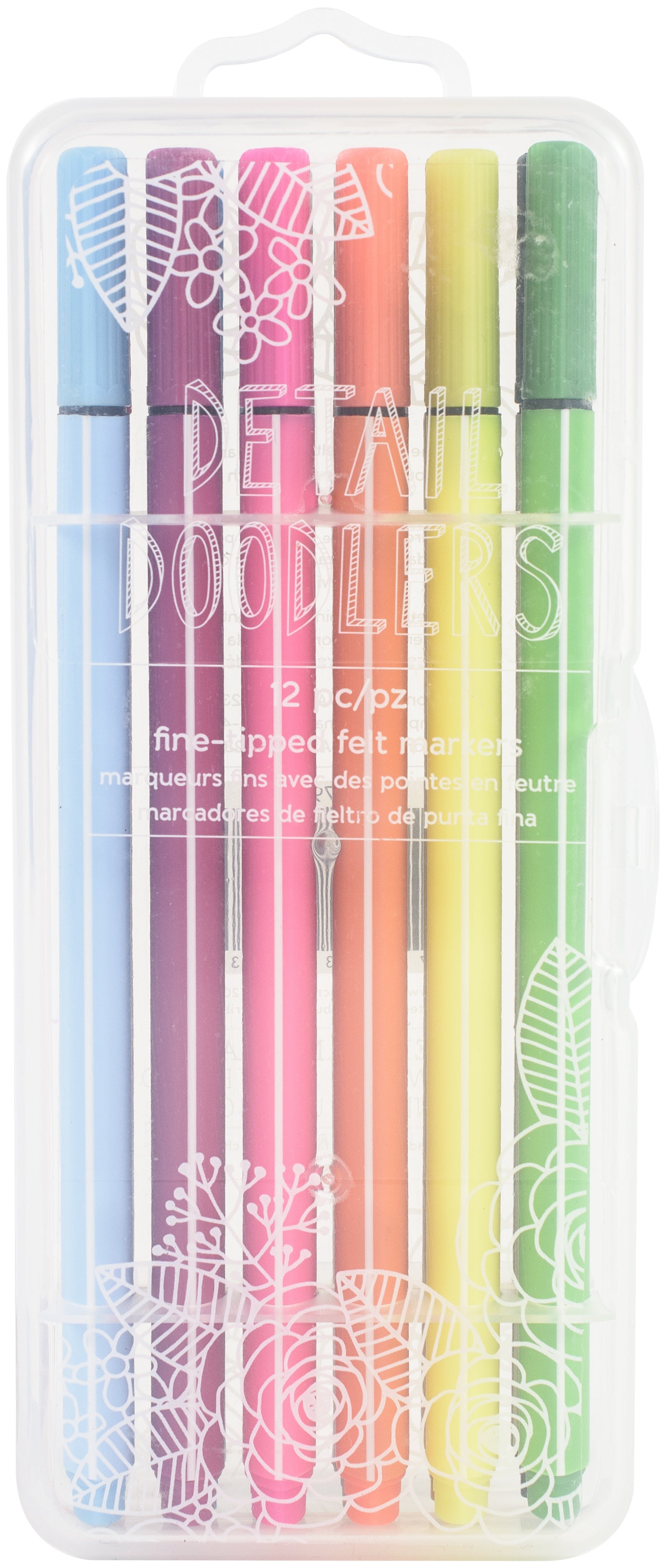 Dual-Tip Doodlers 12 Color Fine & Chisel Tip Marker Set By American Crafts, Dual Tip