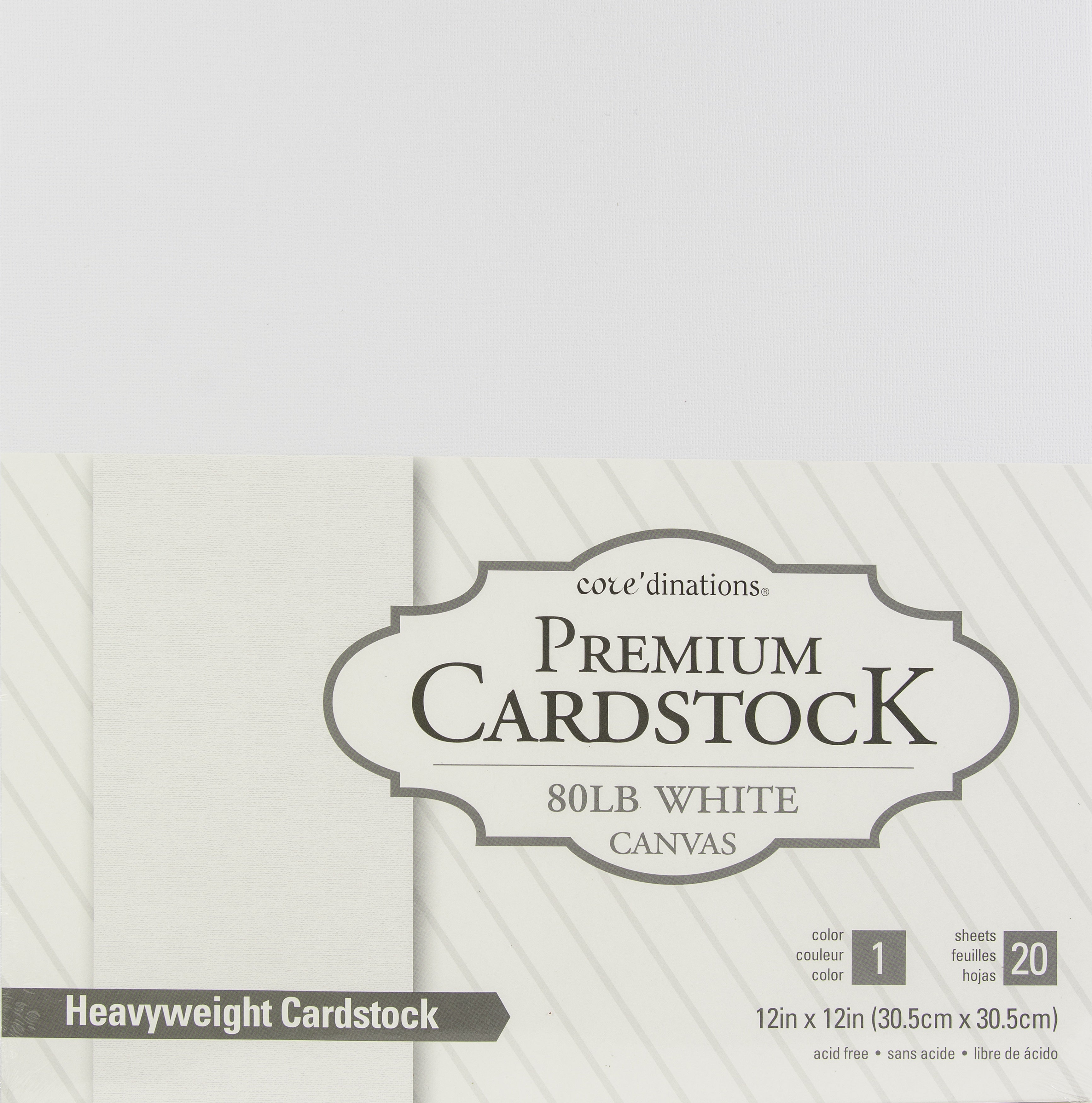 Core'dinations Value Pack Smooth Cardstock 12x12 20/Pkg Over The Rainbow