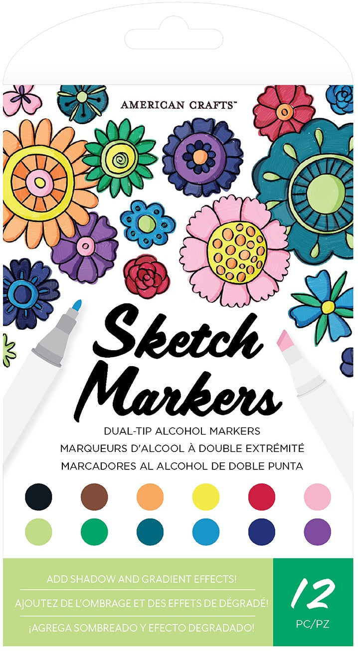 Art For Kids Hub 12 Piece Alcohol-Based Marker Set
