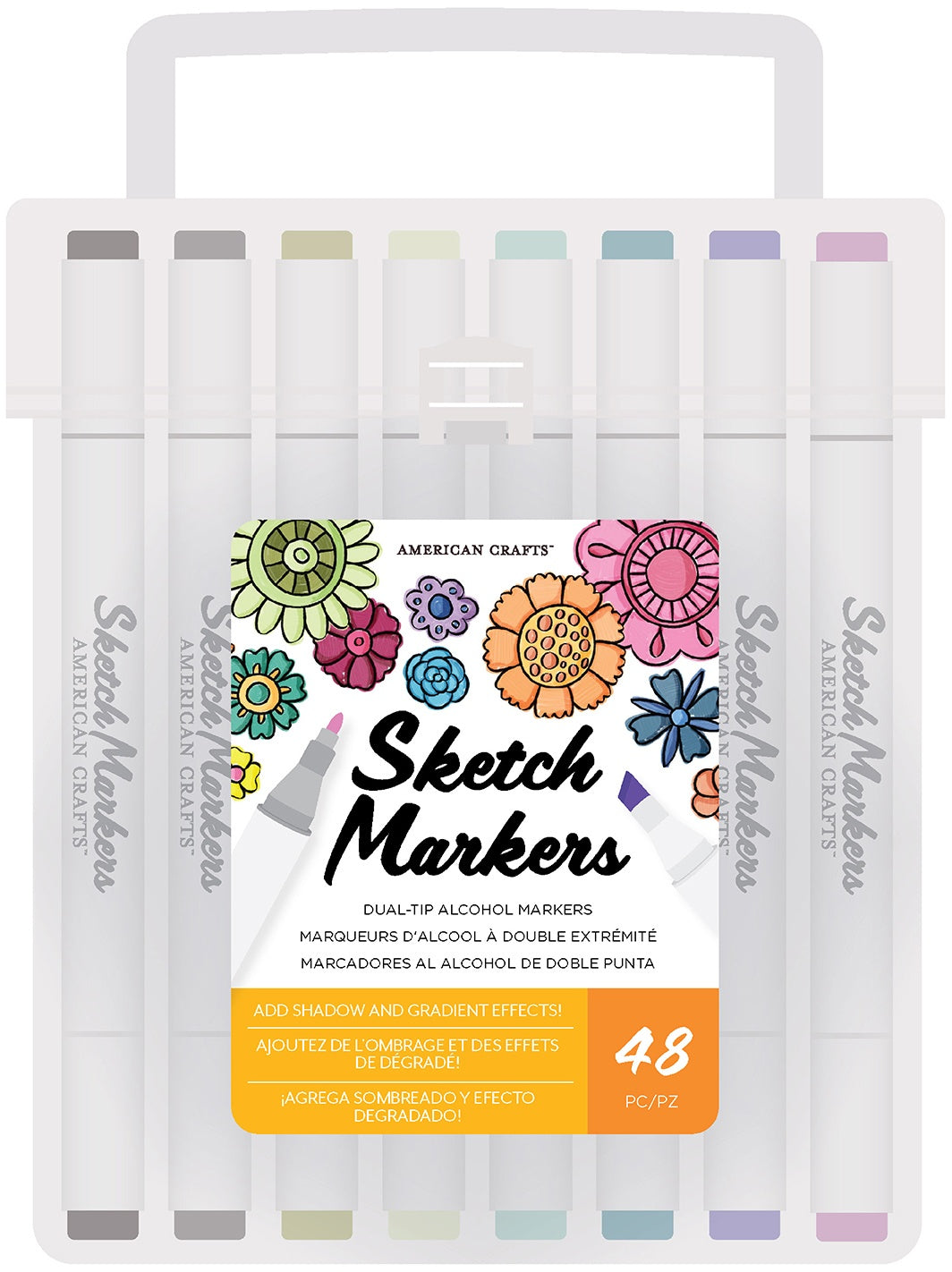 Colourcolor Alcohol Markers Set Dual Tip Fine & Chisel Art Markers Twin  Sketch Markers Pens Permanent Alcohol Based Markers with Case (48)