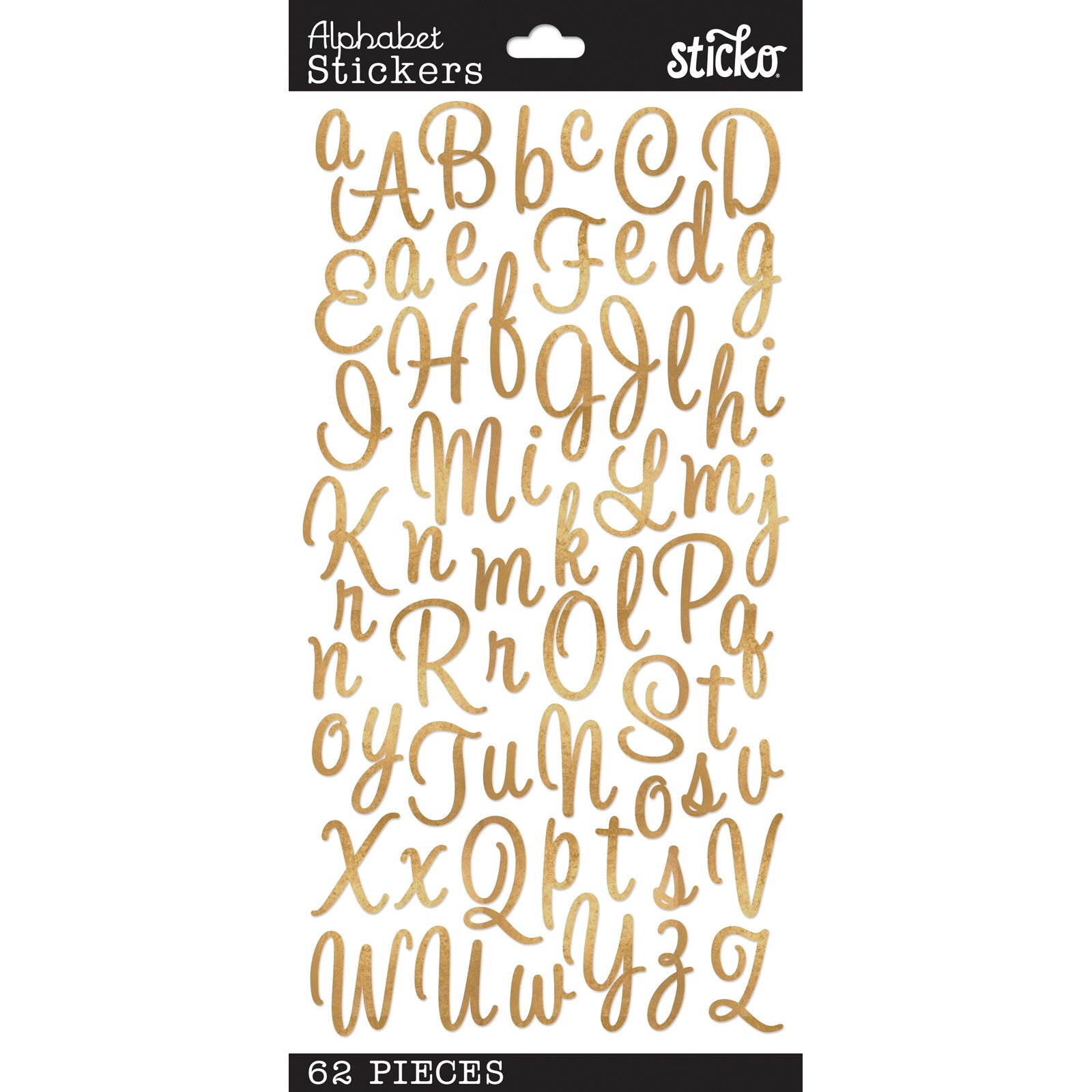 Sticko Alphabet Stickers - Gold Foil Script - Alphabet Stickers - Gold Foil  Script . shop for Sticko products in India.