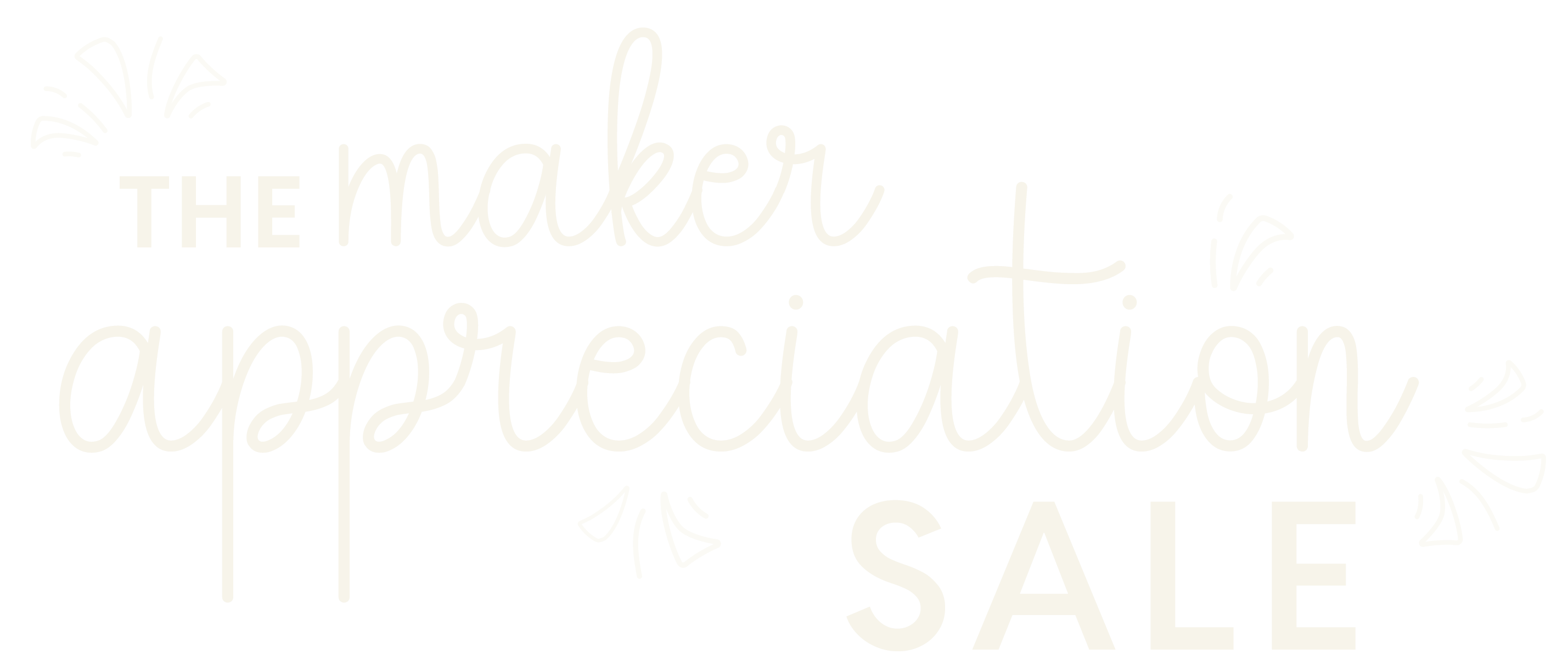 The Maker Appreciation Sale