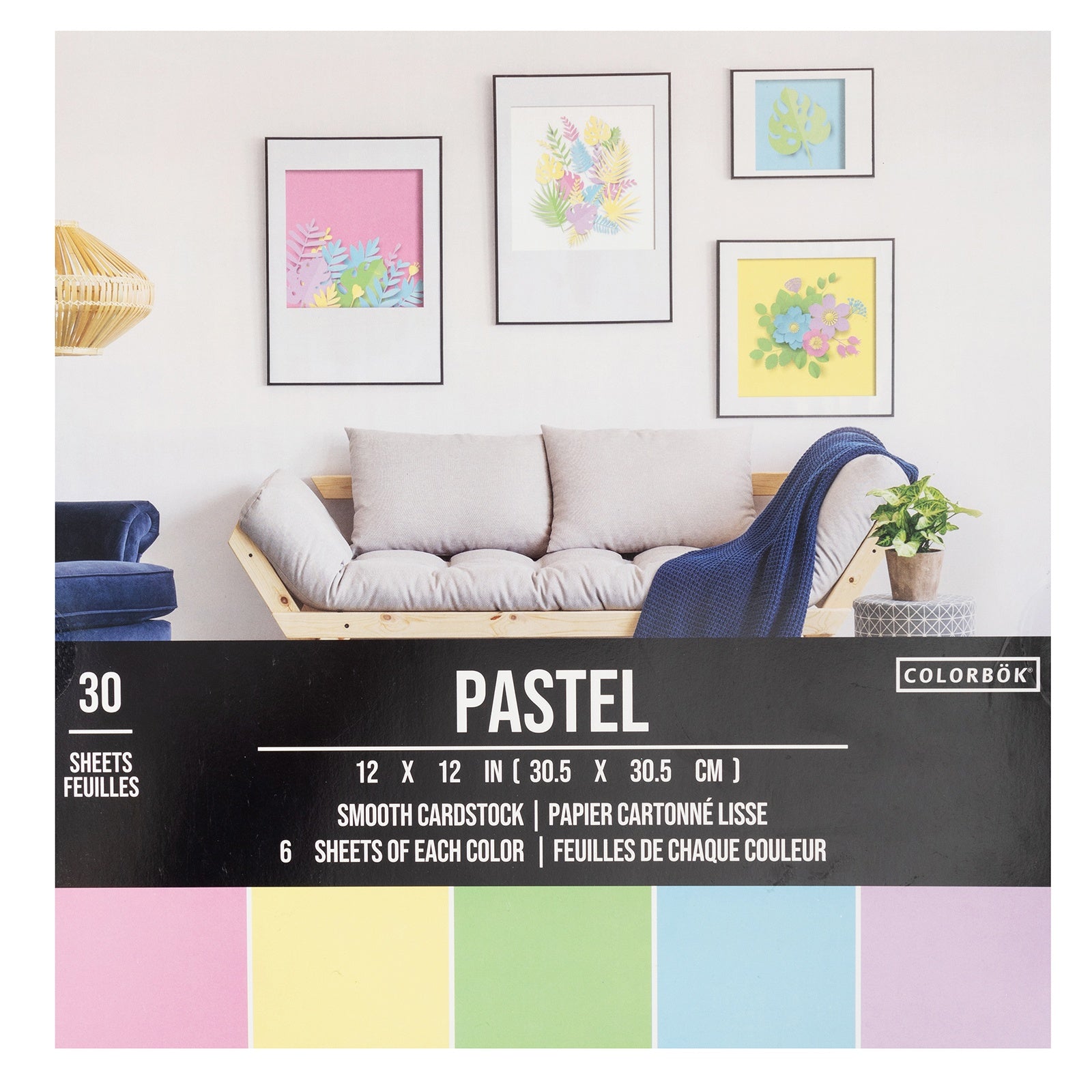 Colorbok 66.5lb Smooth 12x12" Cardstock Packs