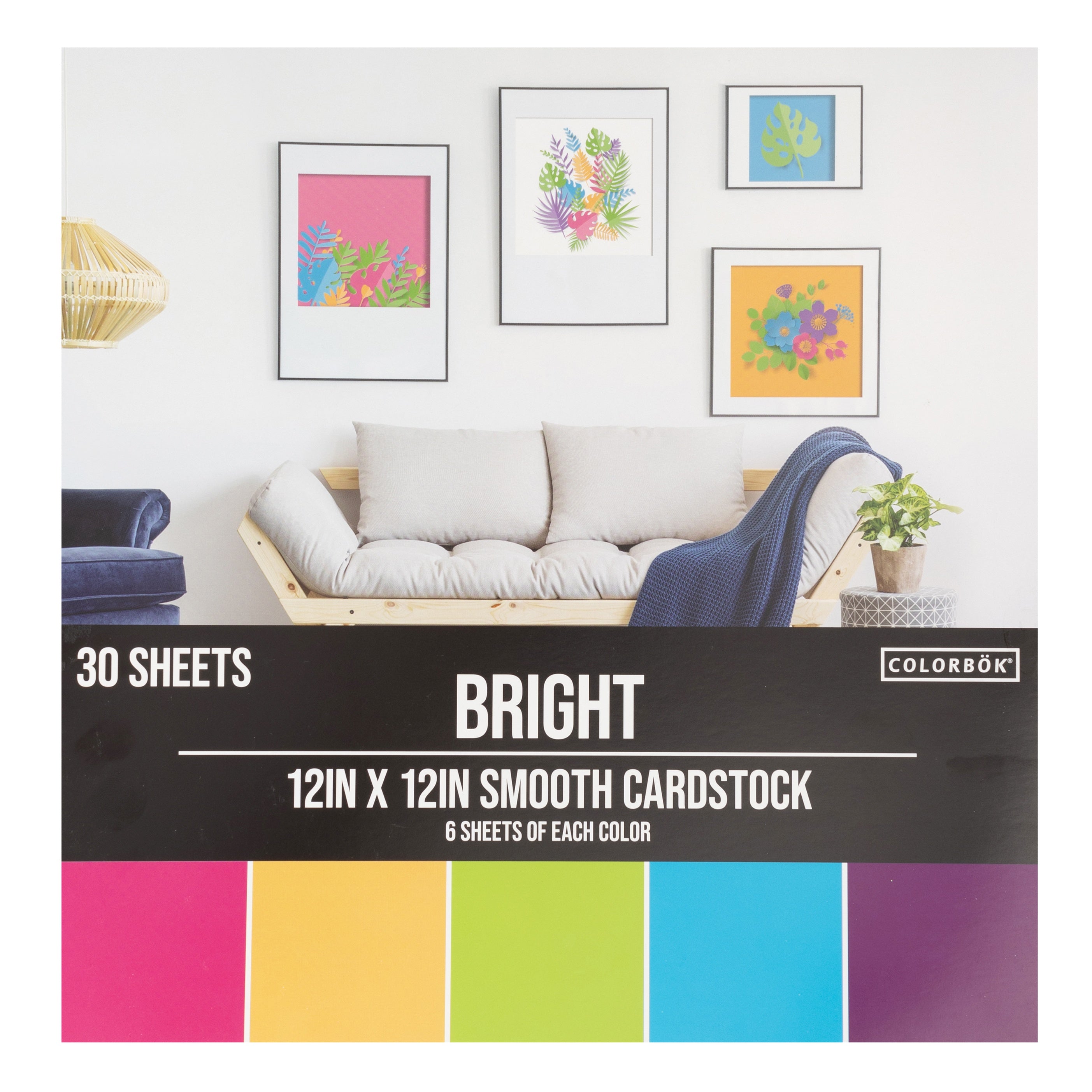 Colorbok 78lb Smooth 12x12" Cardstock Packs