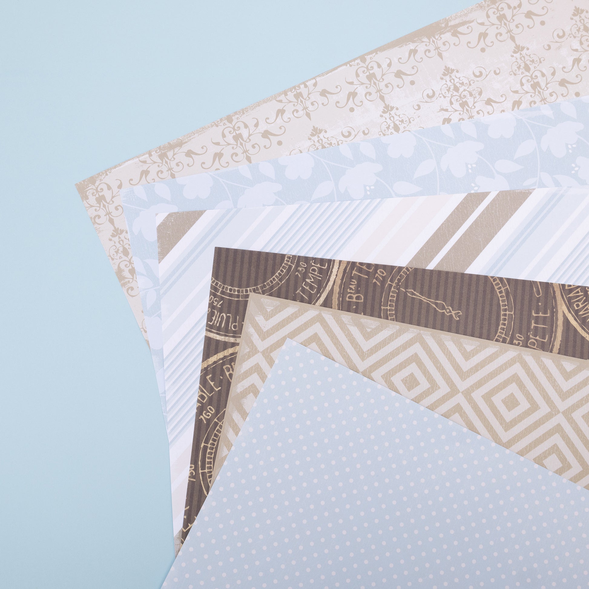Colorbok Designer French Prep 12x12" Patterned Paper Pack
