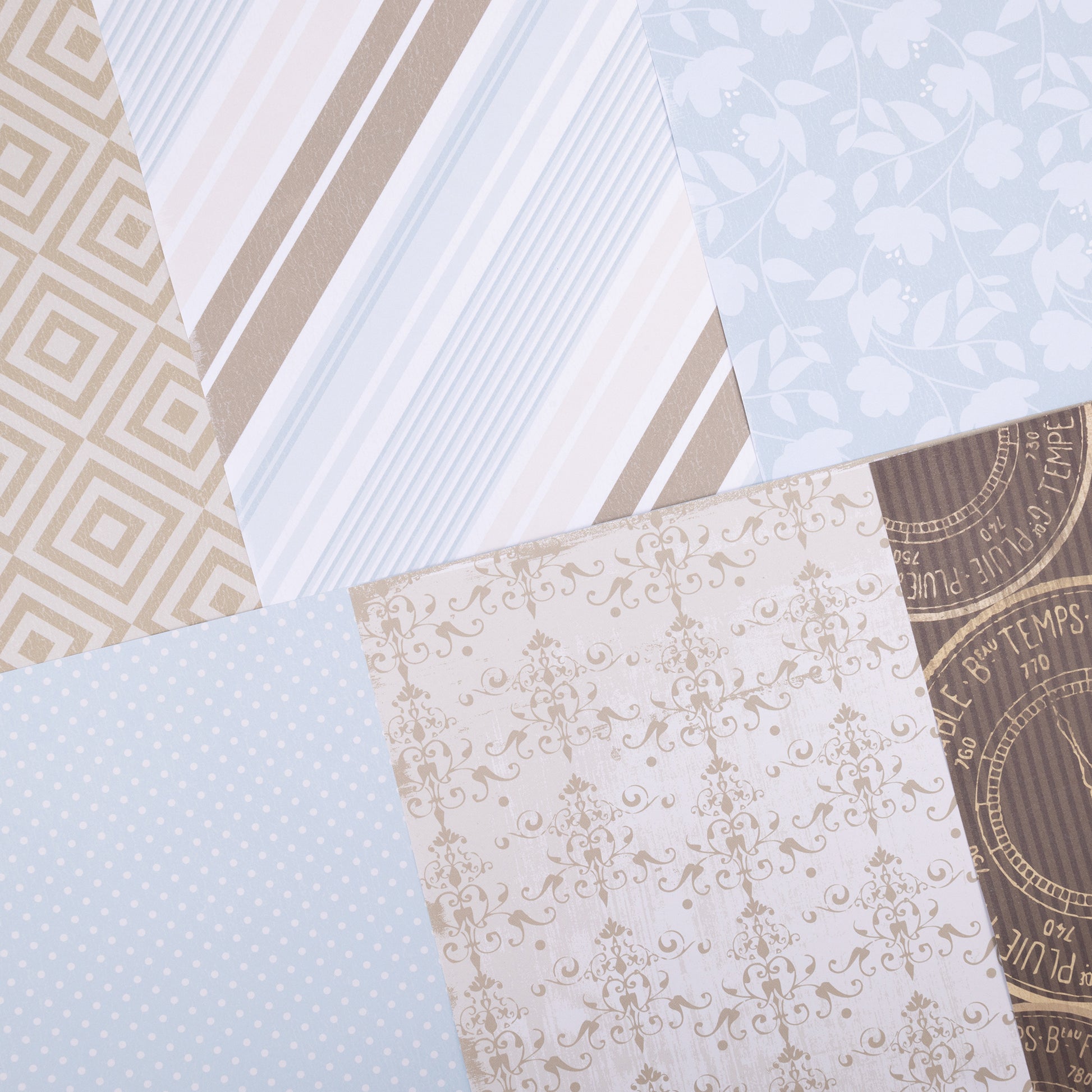Colorbok Designer French Prep 12x12" Patterned Paper Pack