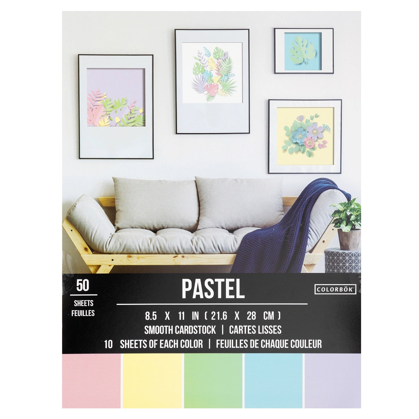 Colorbok 66.5lb Smooth 8.5x11" Cardstock Pack