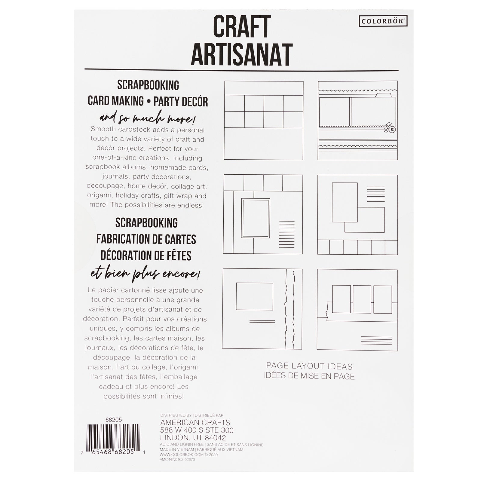 Colorbok Craft 8.5x11" Smooth Cardstock Pad