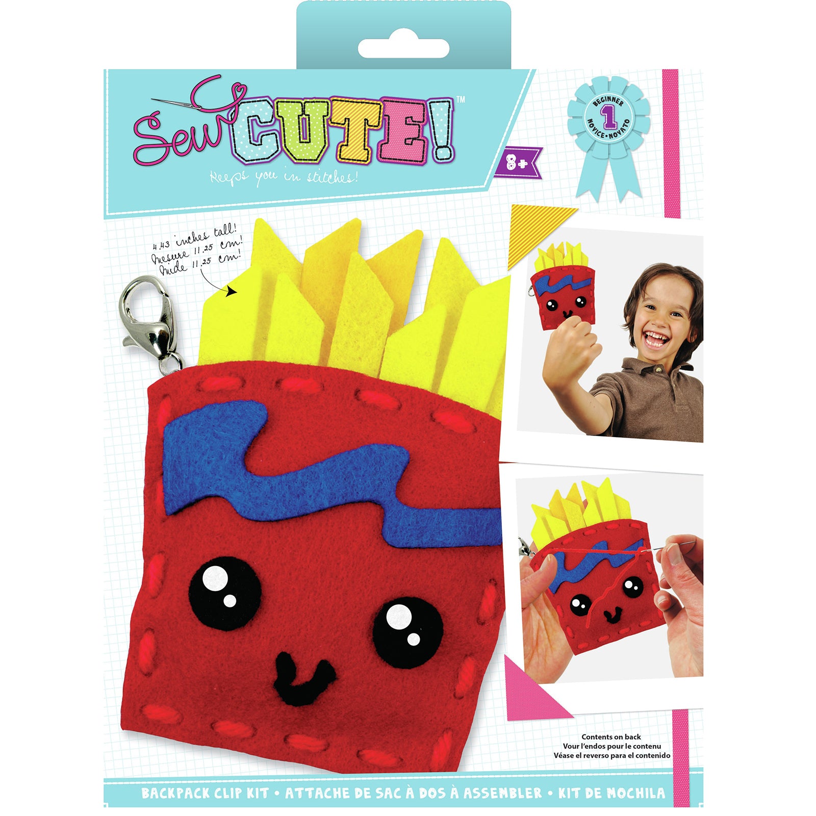 Colorbok Sew Cute! Felt Backpack Clip Kit