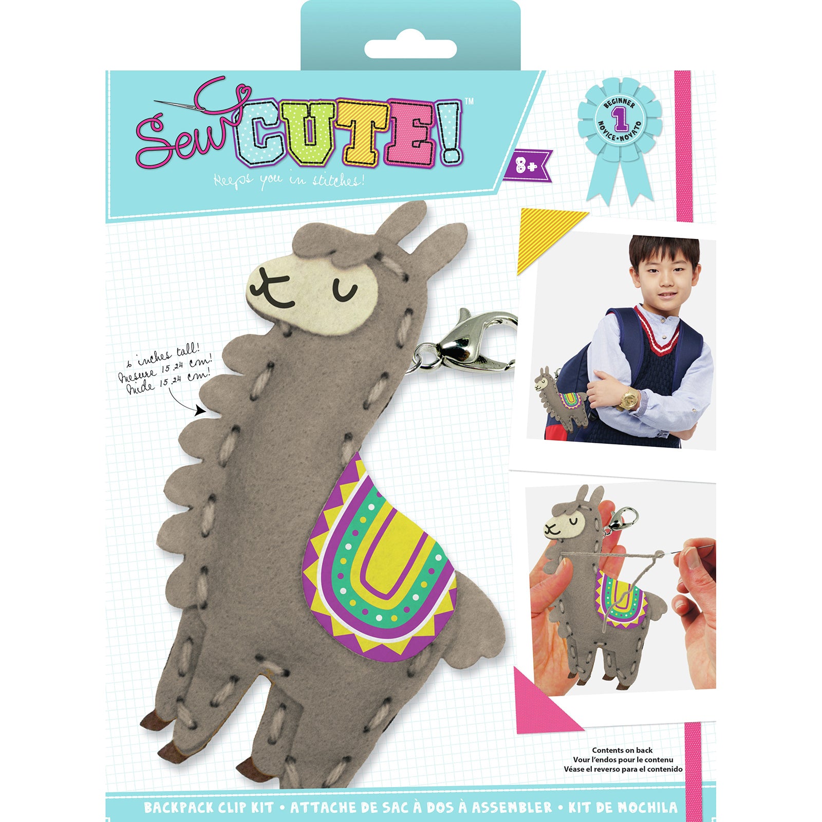 Colorbok Sew Cute! Felt Backpack Clip Kit