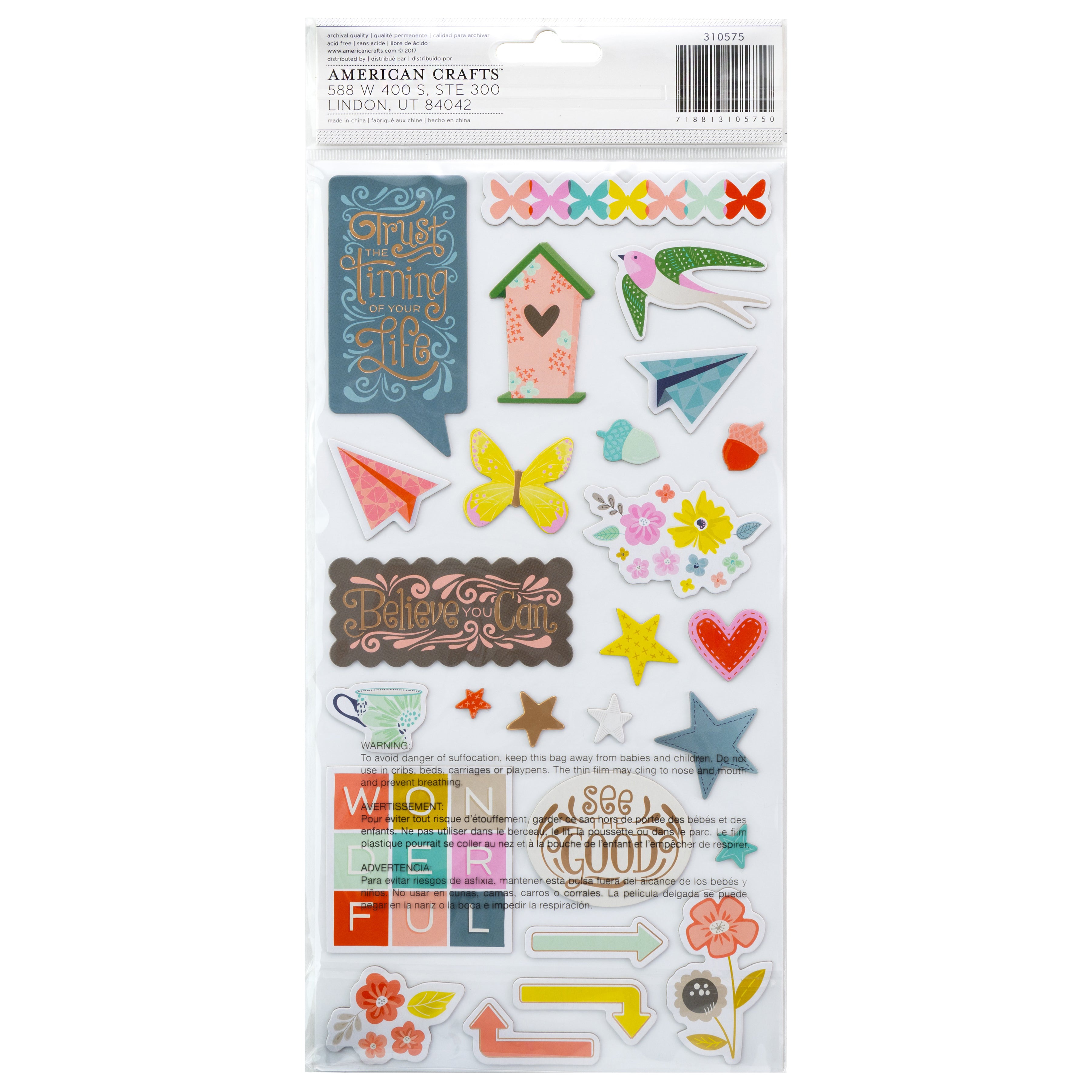 Paige Evans Turn The Page Thickers - Icons, 47 stickers