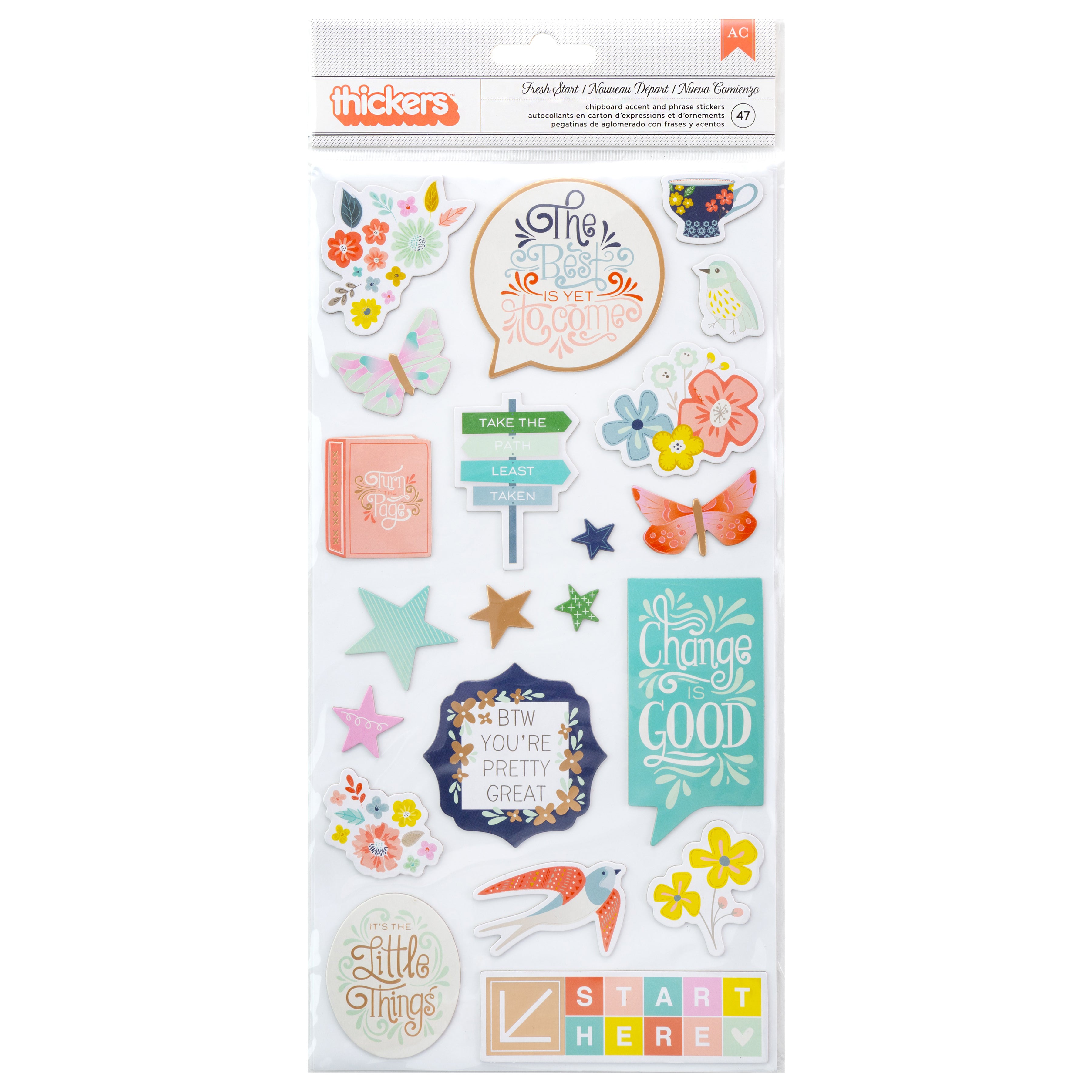 Paige Evans Turn The Page Thickers - Icons, 47 stickers