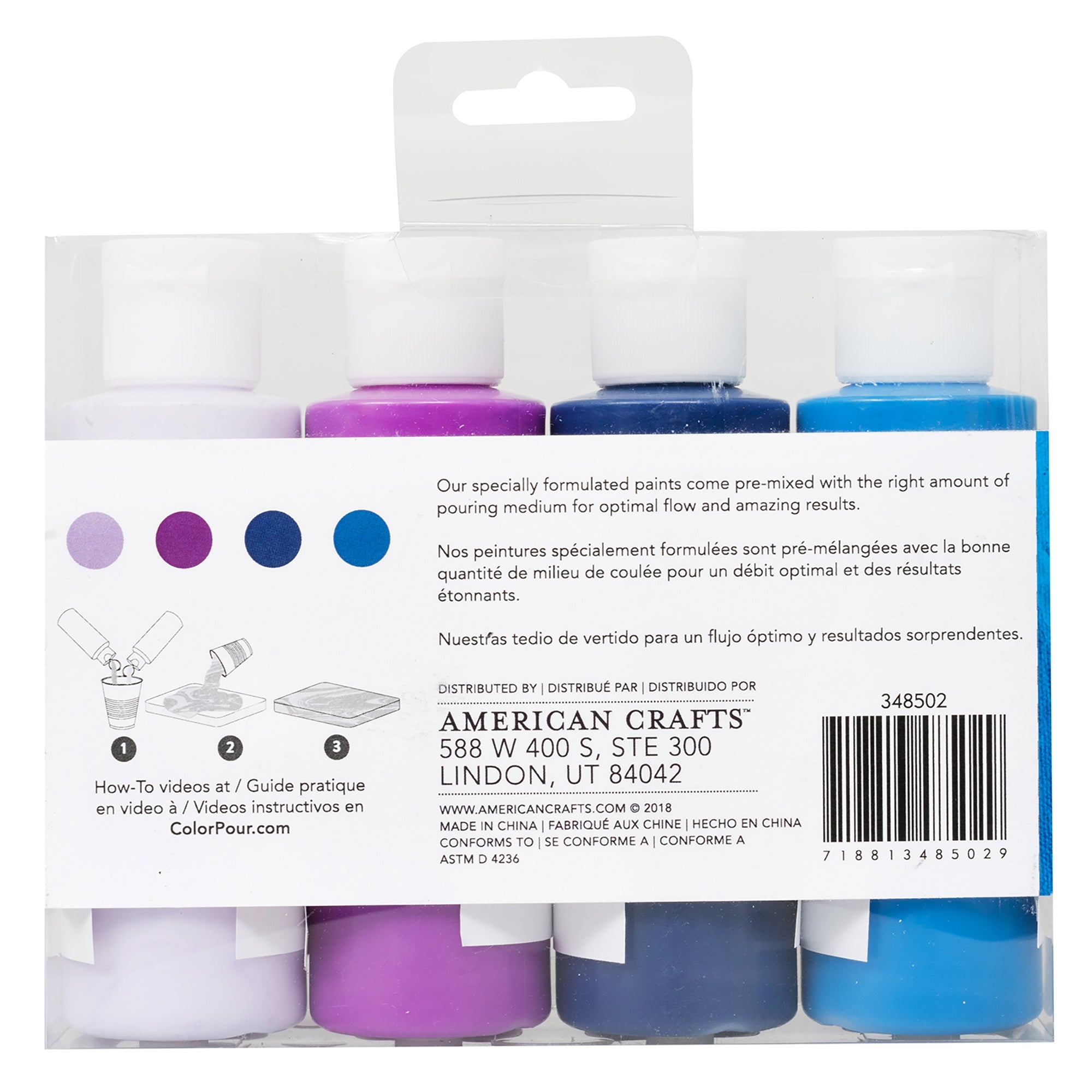 American Crafts Color Pour Galaxy Surge Pre-Mixed Paint Kit