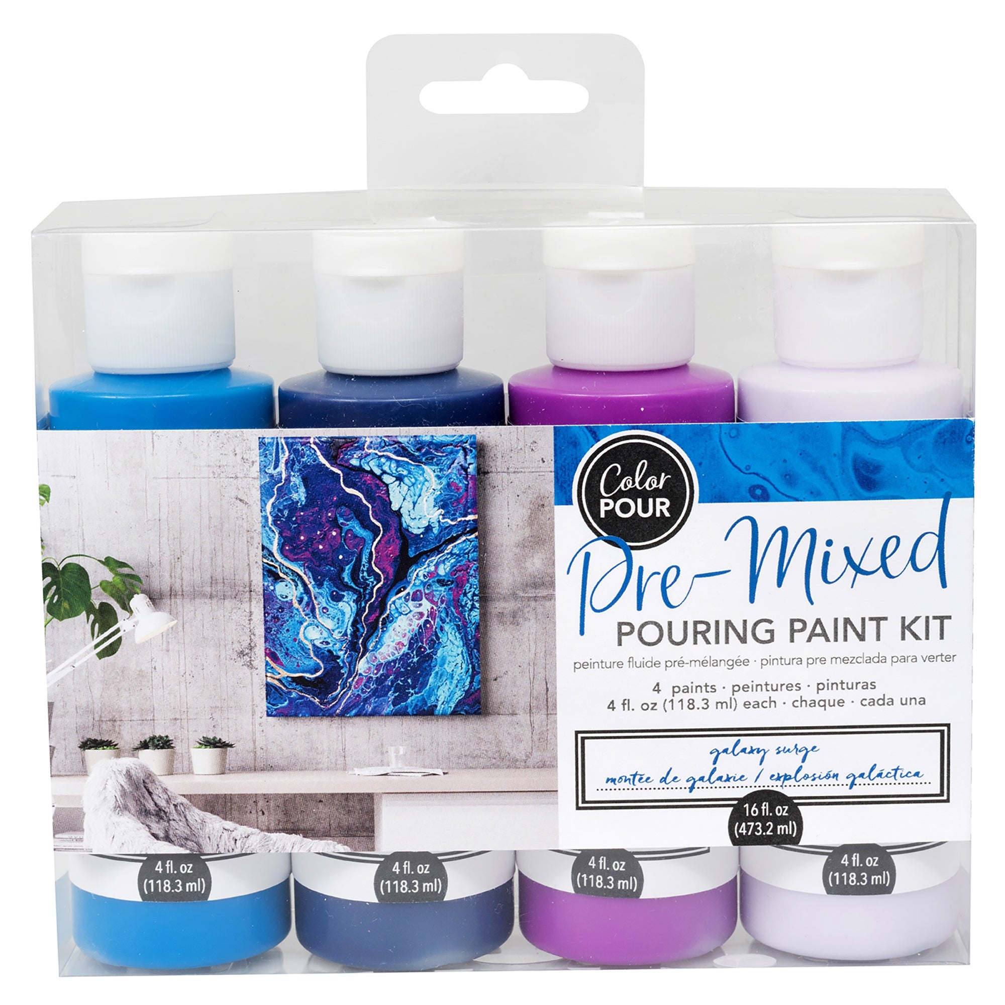 American Crafts Color Pour Galaxy Surge Pre-Mixed Paint Kit