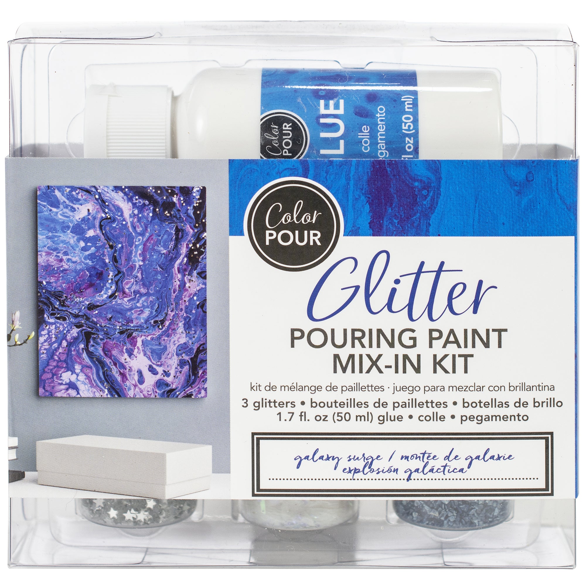American Crafts Color Pour Galaxy Surge Glitter Mix-In Kit