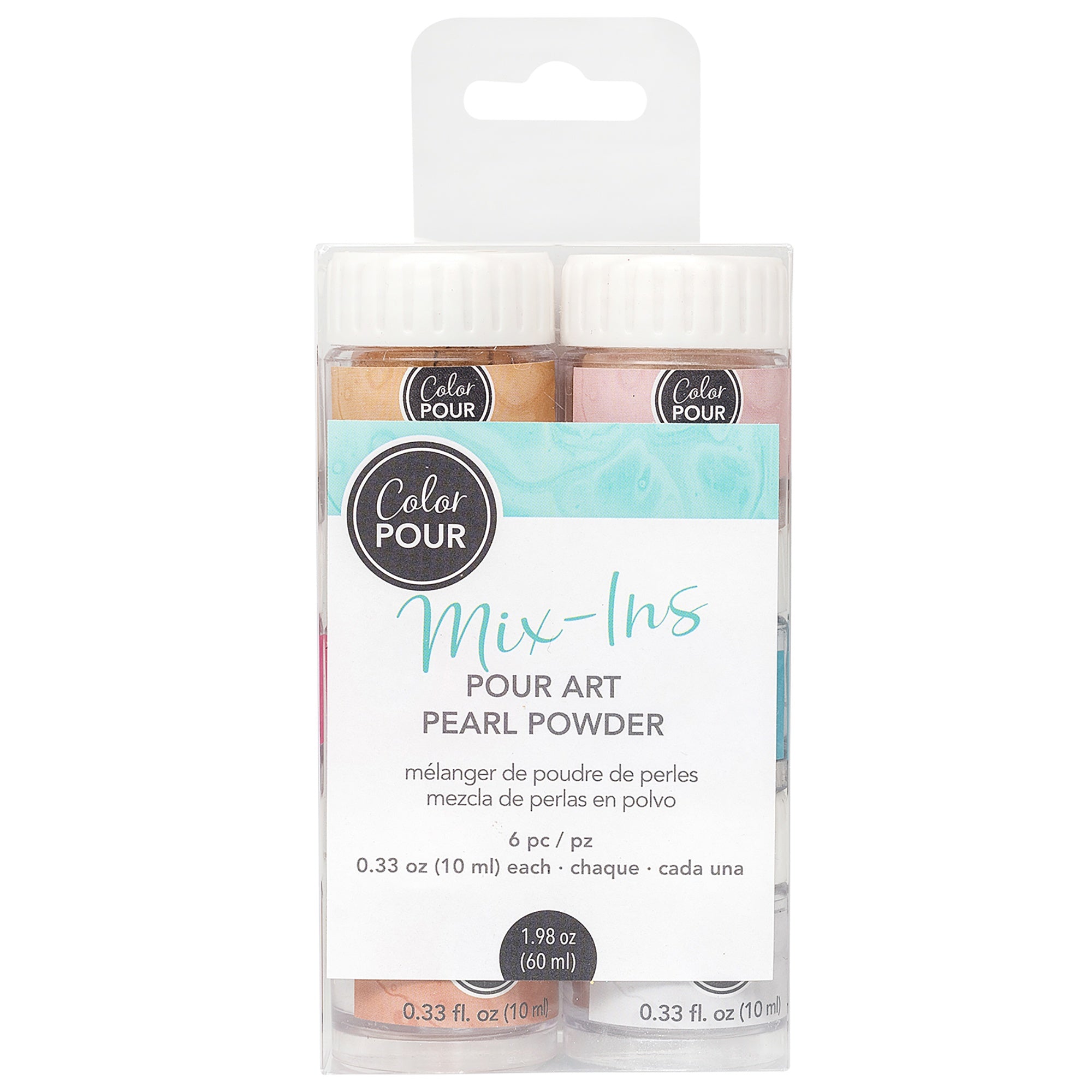 AC Color Pour Pearlescent Powder Mix-In Kit with 6 Colors