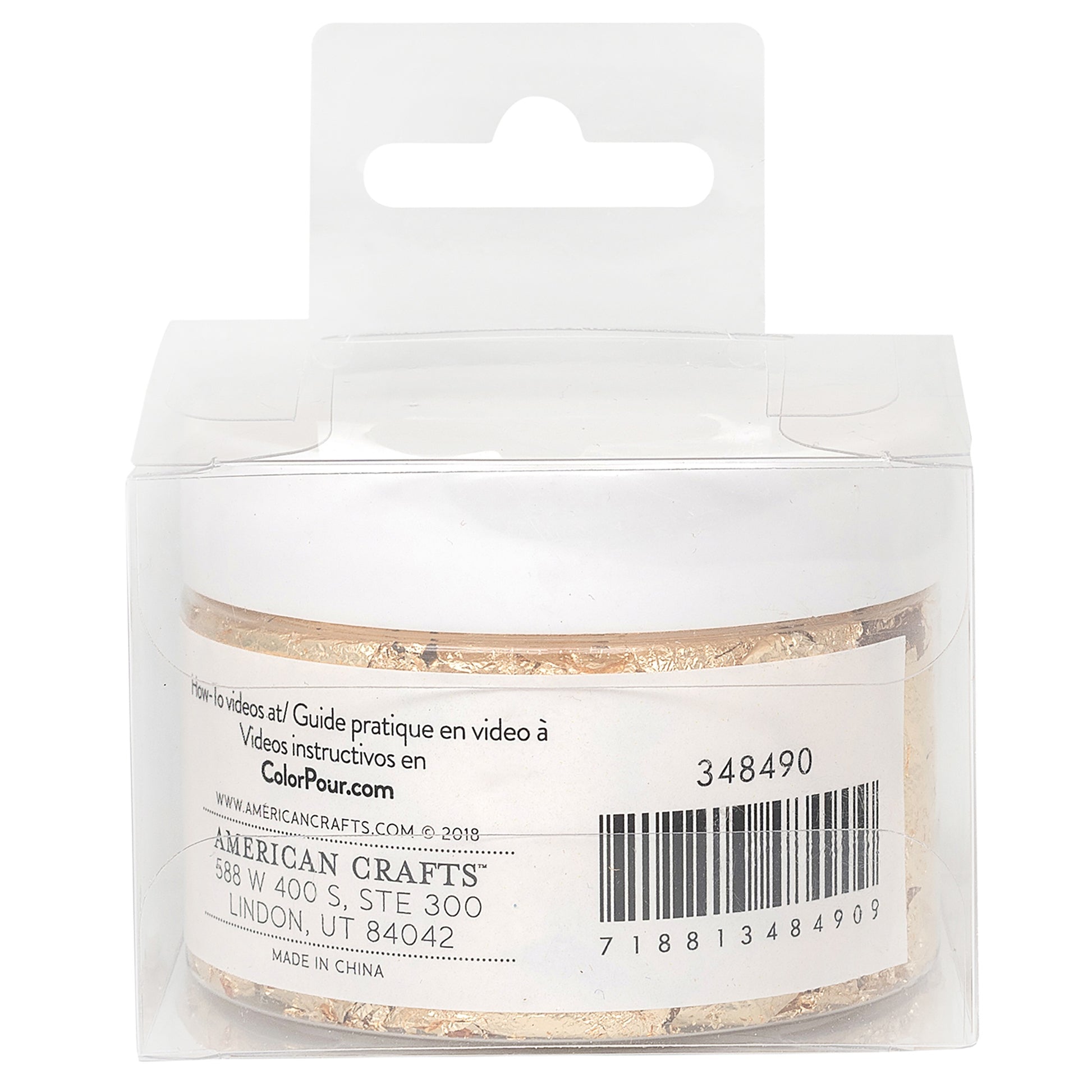 American Crafts Color Pour Gold Flakes-0.5oz