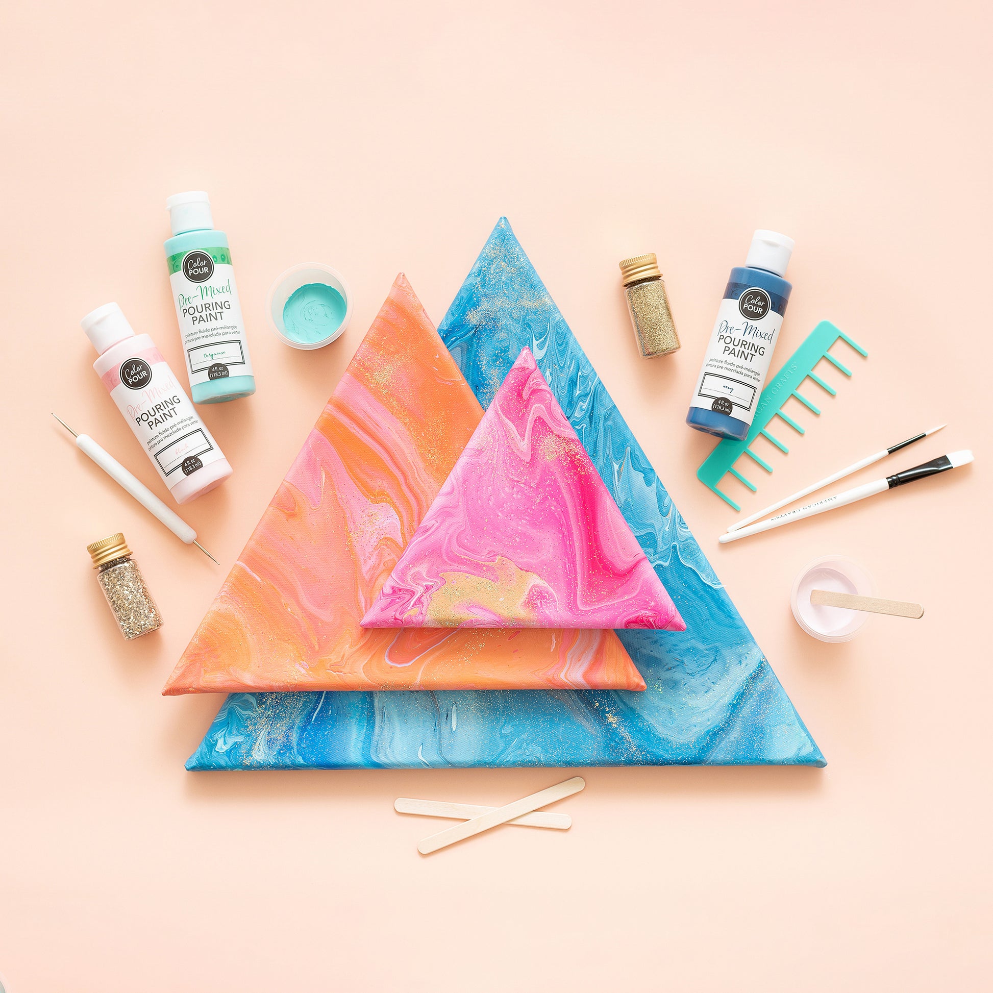 AC Color Pour Pre-Mixed Pour Art Starter Kit