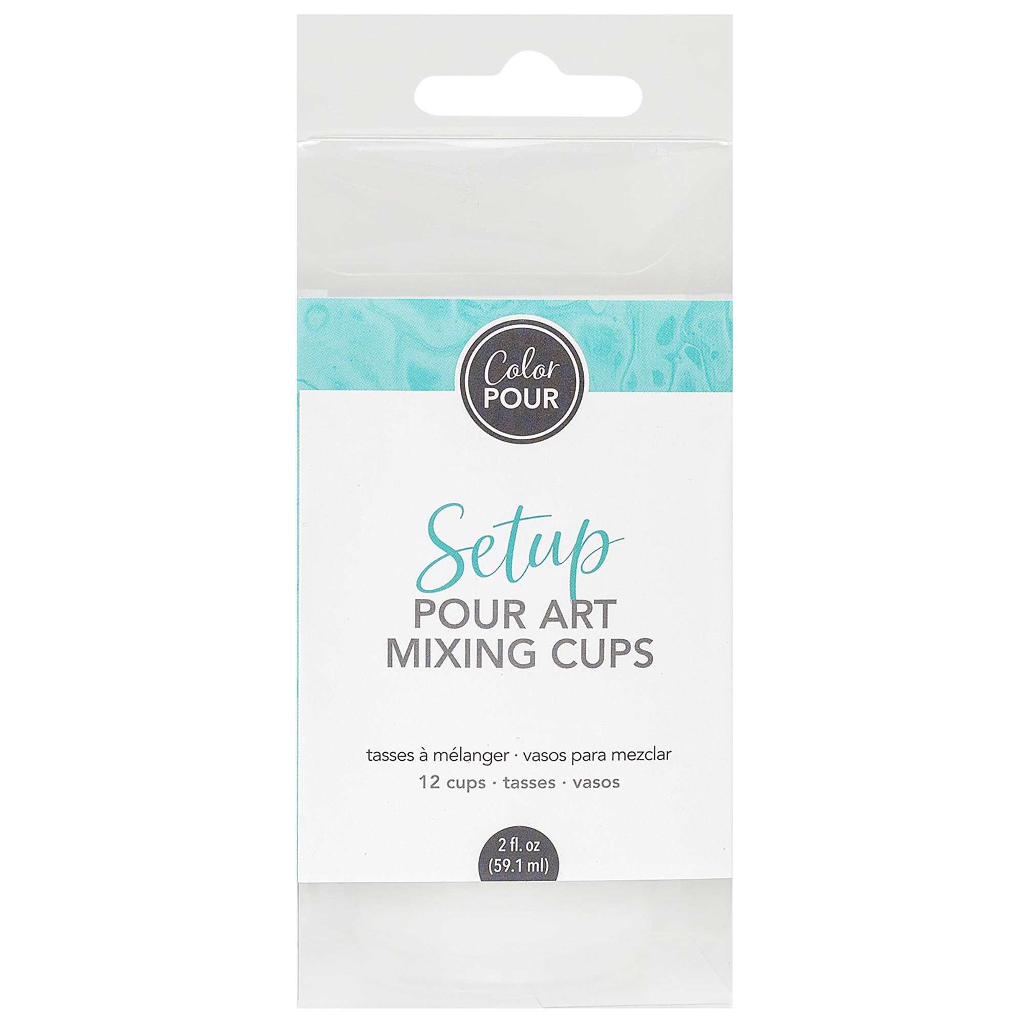 AC Color Pour Mixing Cups, 12 Pack