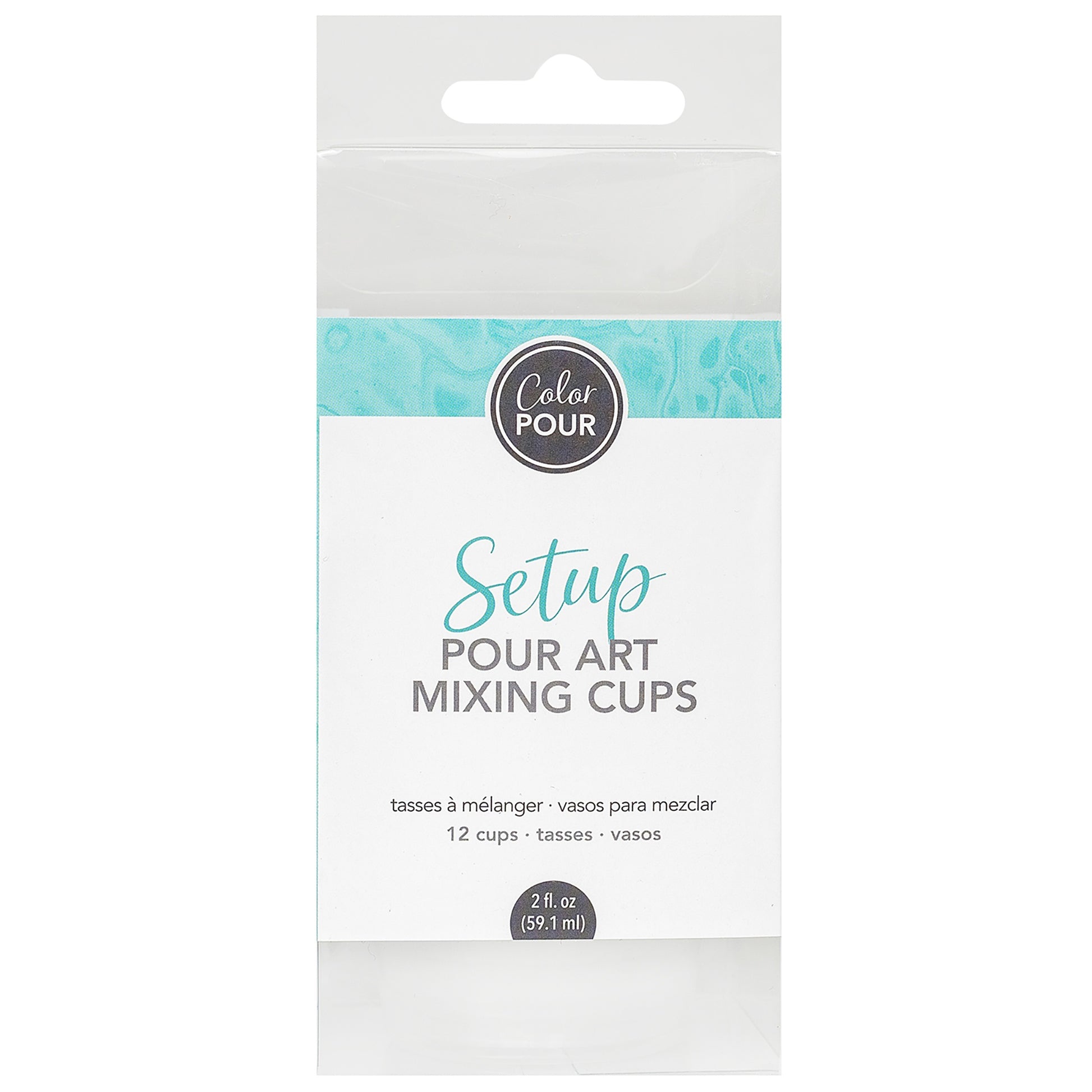 AC Color Pour Mixing Cups, 12 Pack