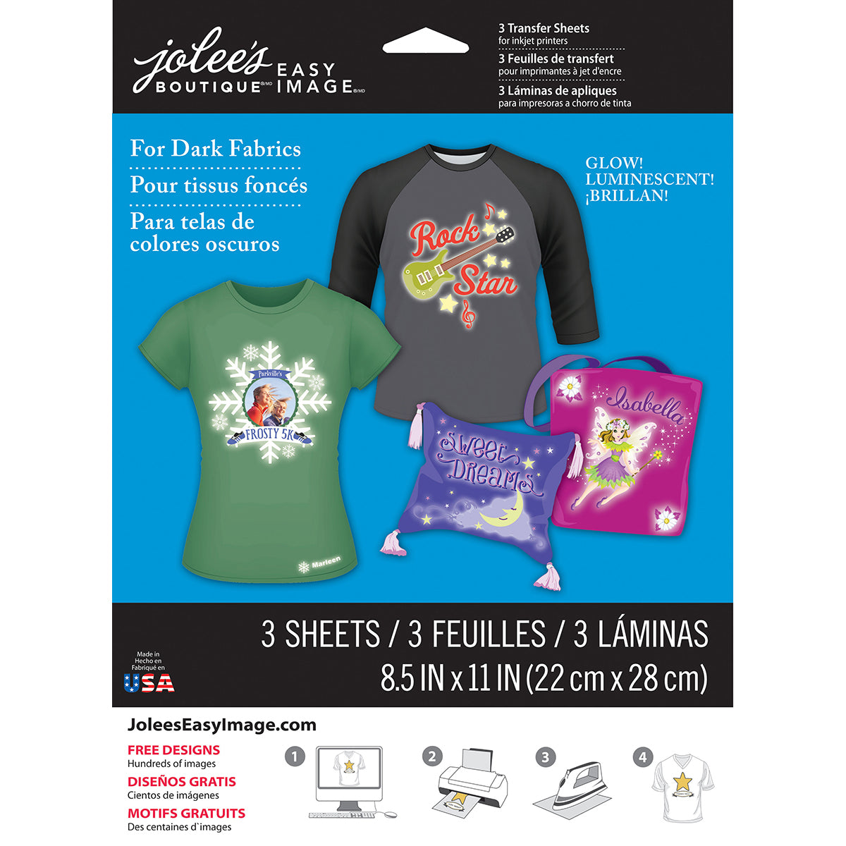 Jolee's Easy Image Printable Glow-in-the-Dark Transfer Sheets
