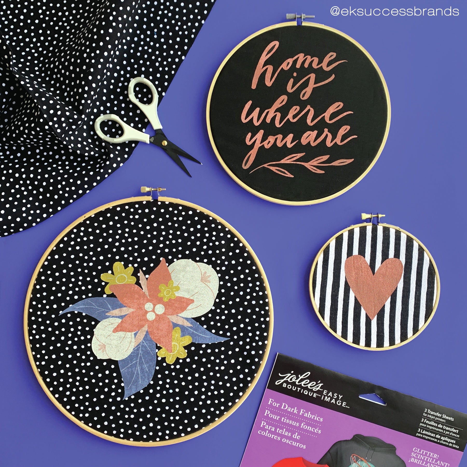 Jolee's Easy Image Glitter Transfer Sheets for Dark Fabrics