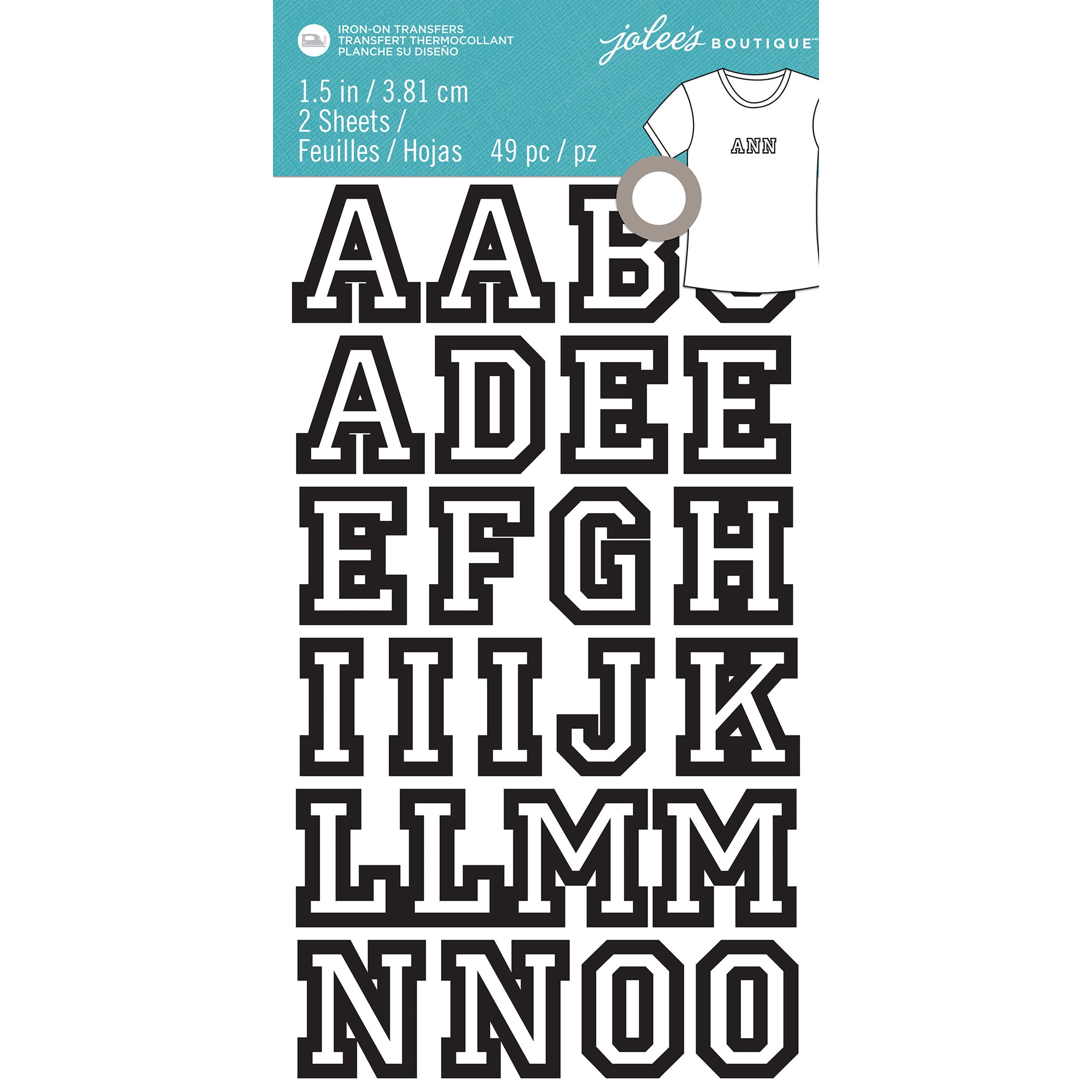 Jolee's 1.5" Iron-On Letters