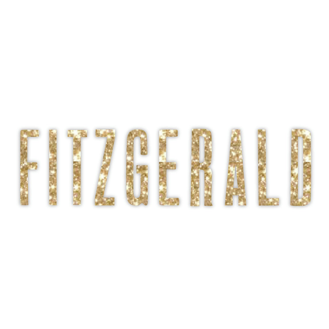 Thickers Shimelle Alphabet Stickers - Fitzgerald Font, Gold Glitter, 183pcs
