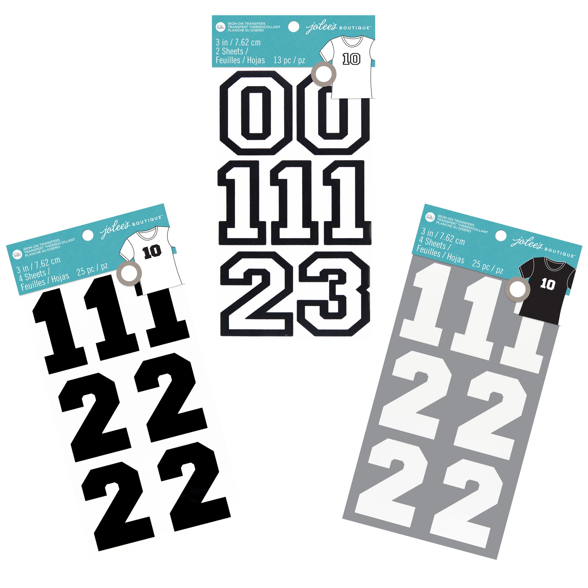 Jolee's 3" Iron-On Numbers