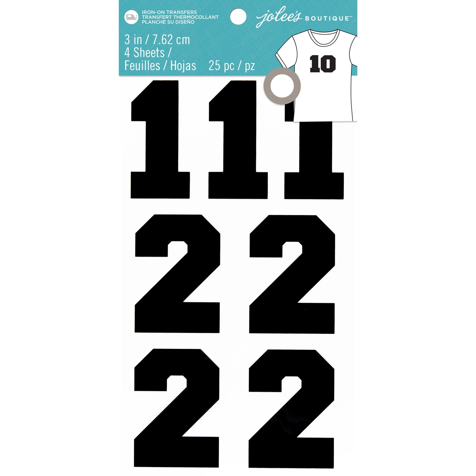 Jolee's 3" Iron-On Numbers