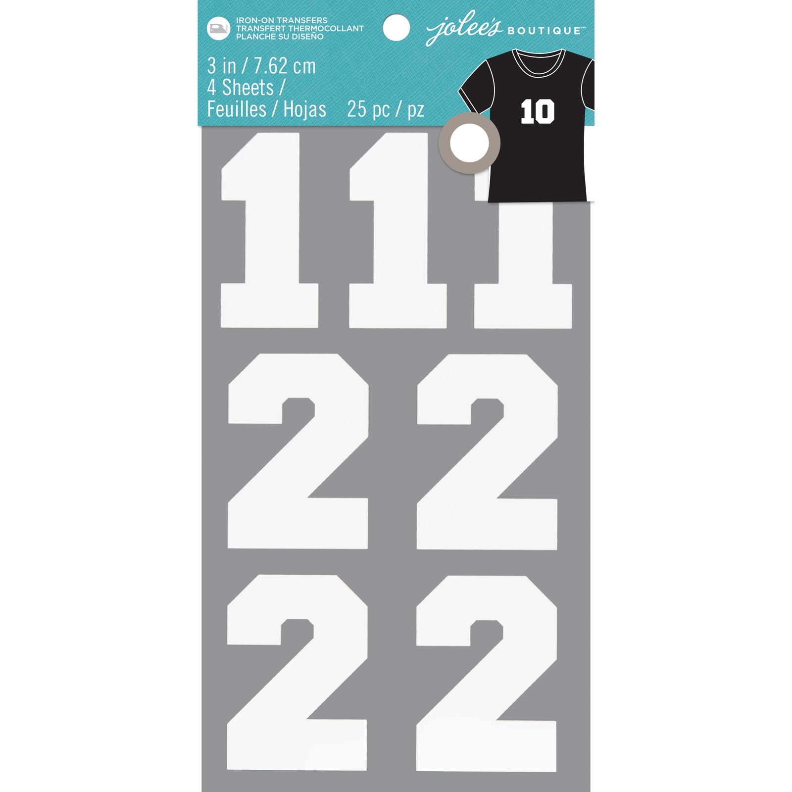 Jolee's 3" Iron-On Numbers