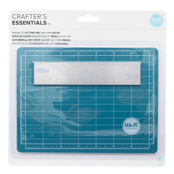 Mini Magnetic Cutting Mat & Ruler Set - 6