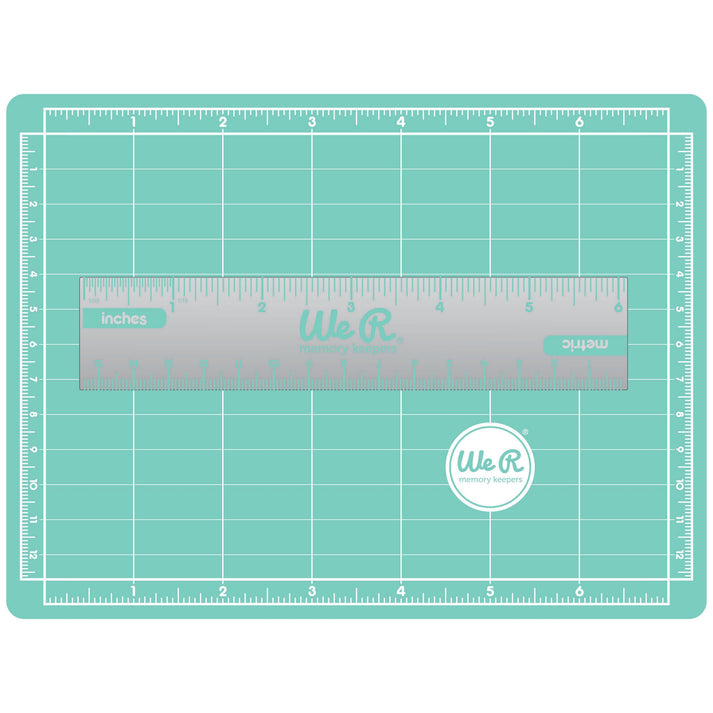 Mini Magnetic Cutting Mat & Ruler Set - 6