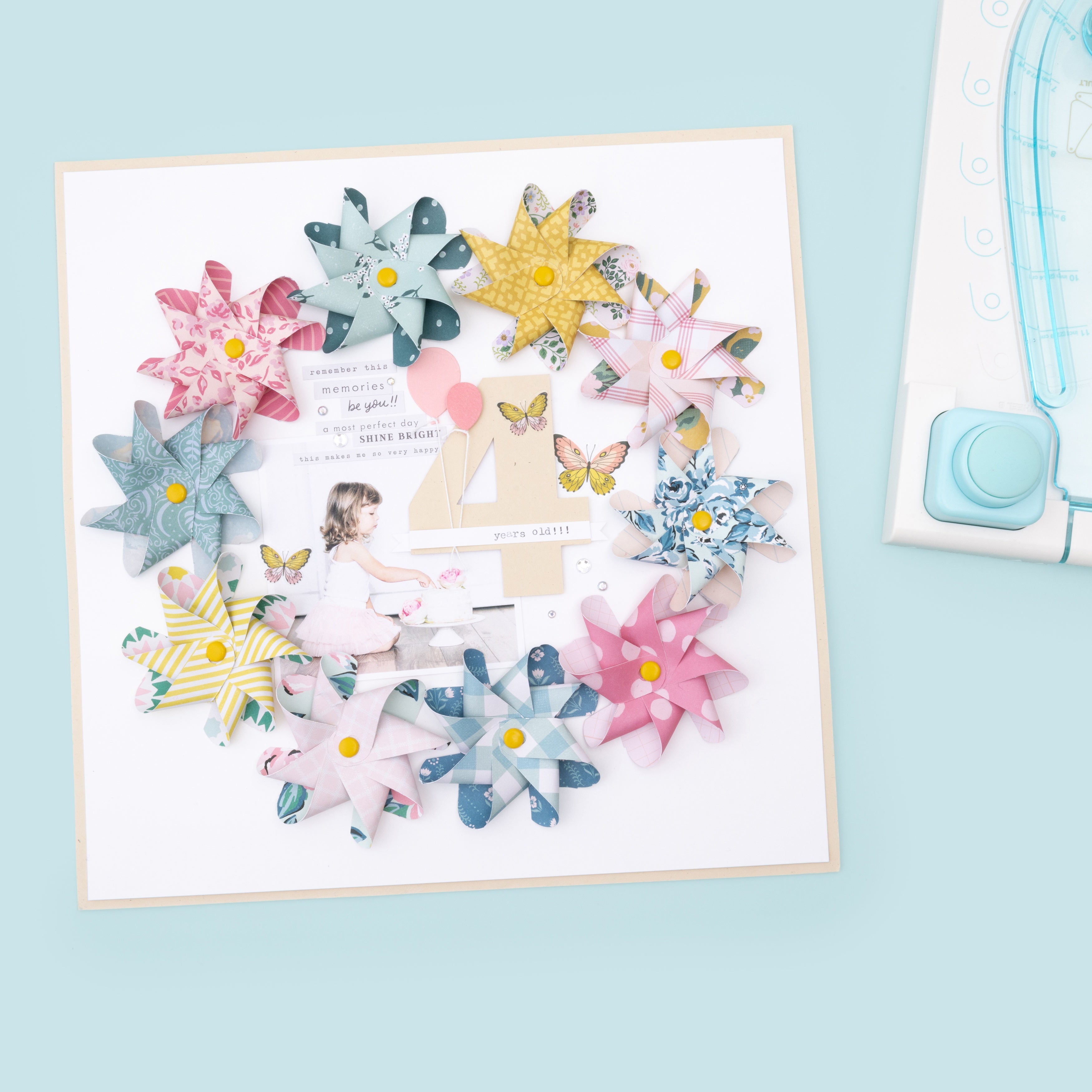 We R Makers Pinwheel Punch Board