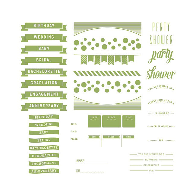 Lifestyle Letterpress Plates - Assorted Styles