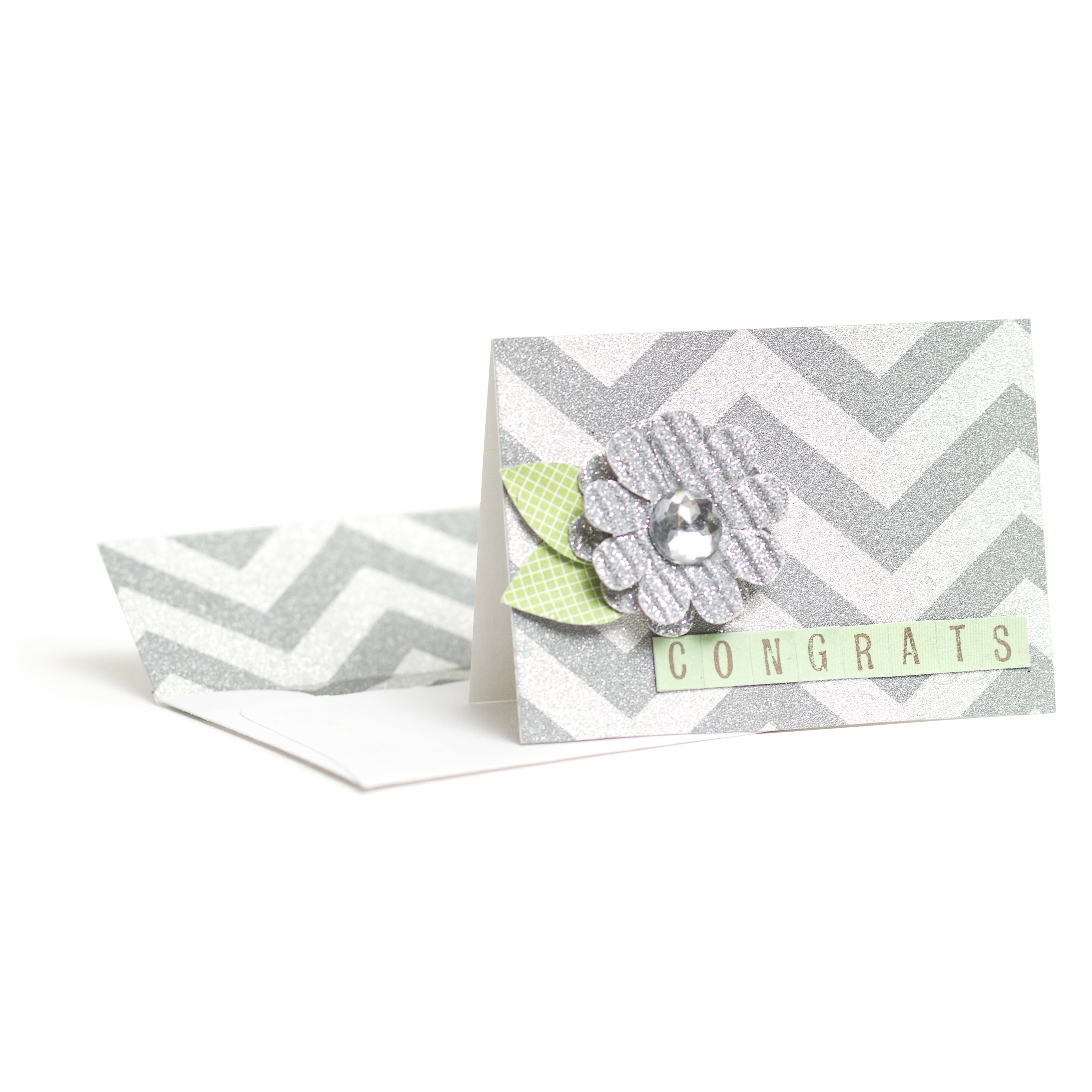 American Crafts Gift Cards with Envelopes - White, 8 pack