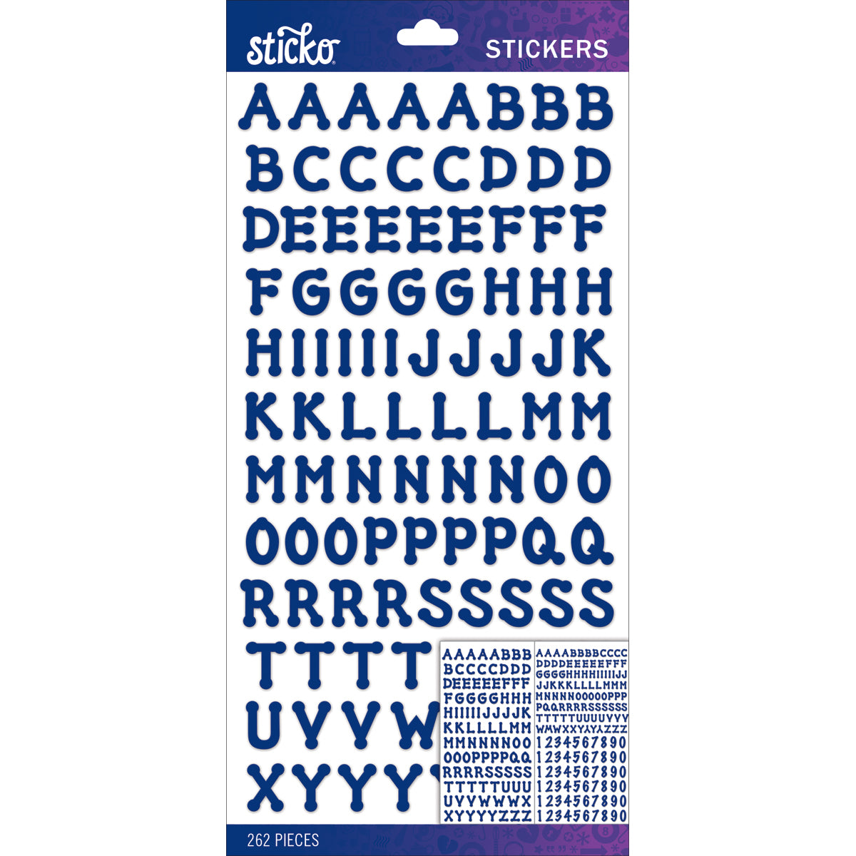 Sticko Alphabet Stickers - Blue Dot Small – American Crafts