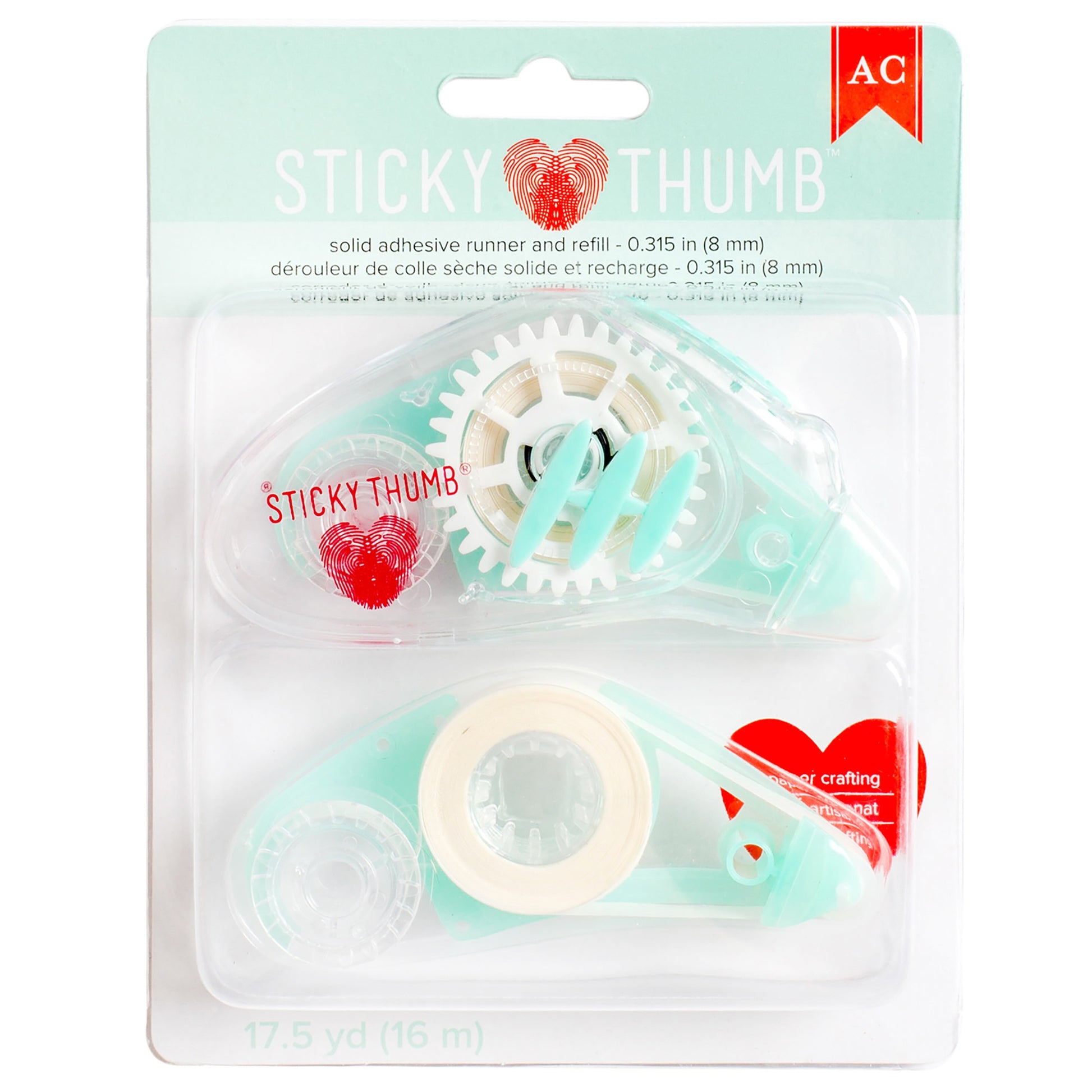 Sticky Thumb Solid Adhesive Runner or Refills